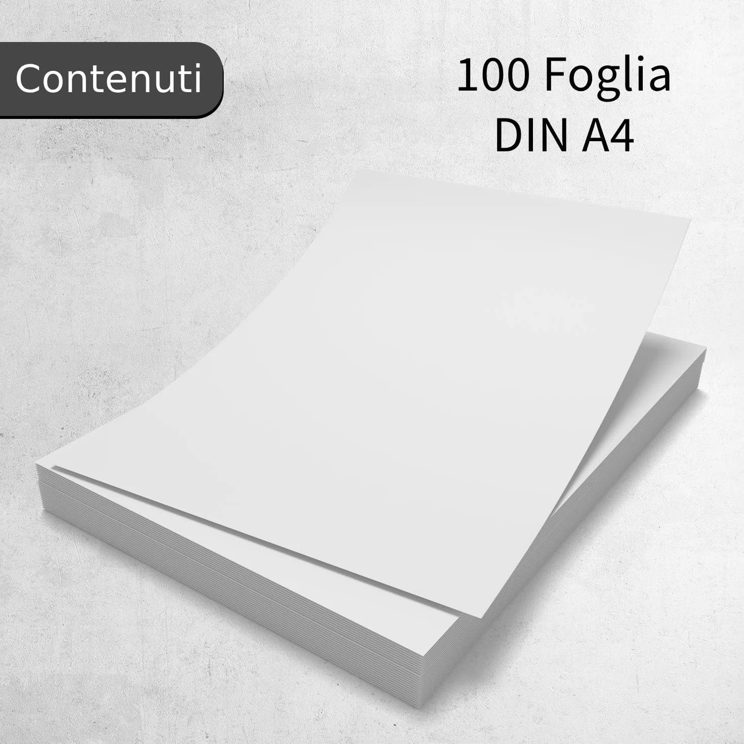 Carta adesiva premium DIN A4 I 100 fogli bianco opaco I FASSON Crack Back-Plus I Carta adesiva etichette autoadesive stampabile I AZ066