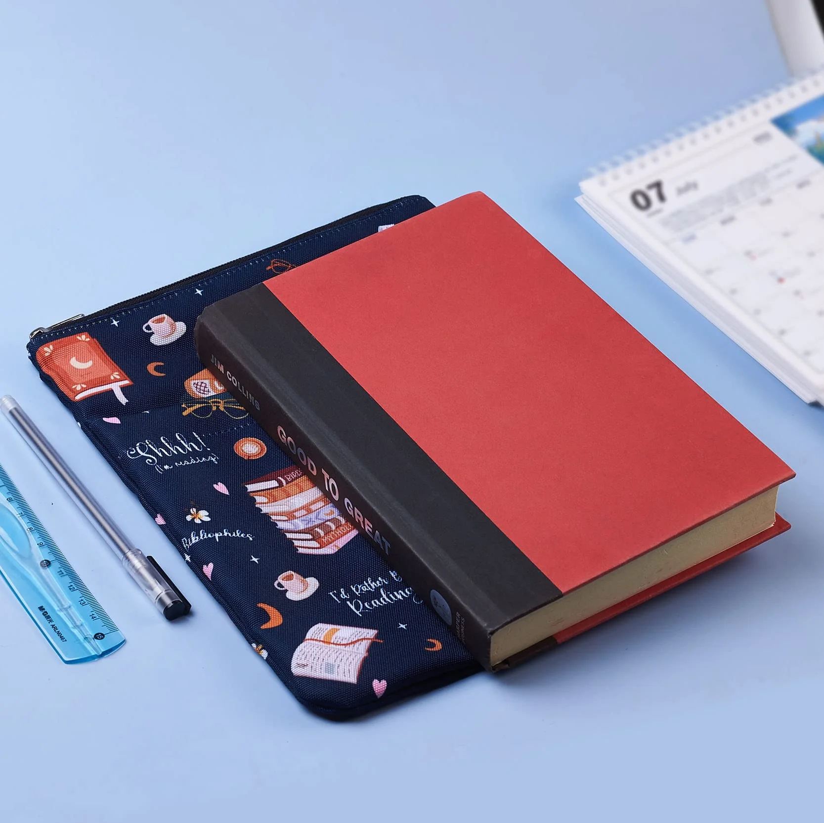 Custodia per libri con cerniera 27,9 x 21,6 cm Copertina per libro di brossura