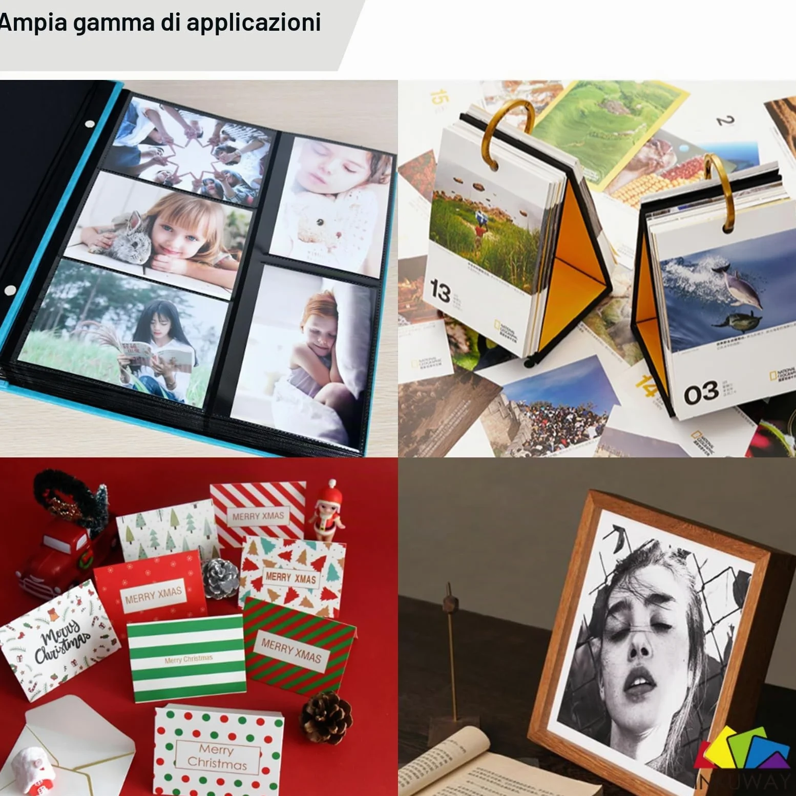 A4 spessa 300gsm doppia carta fotografica lucida Stampabile a getto di inchiostro 100sheets carta pesante