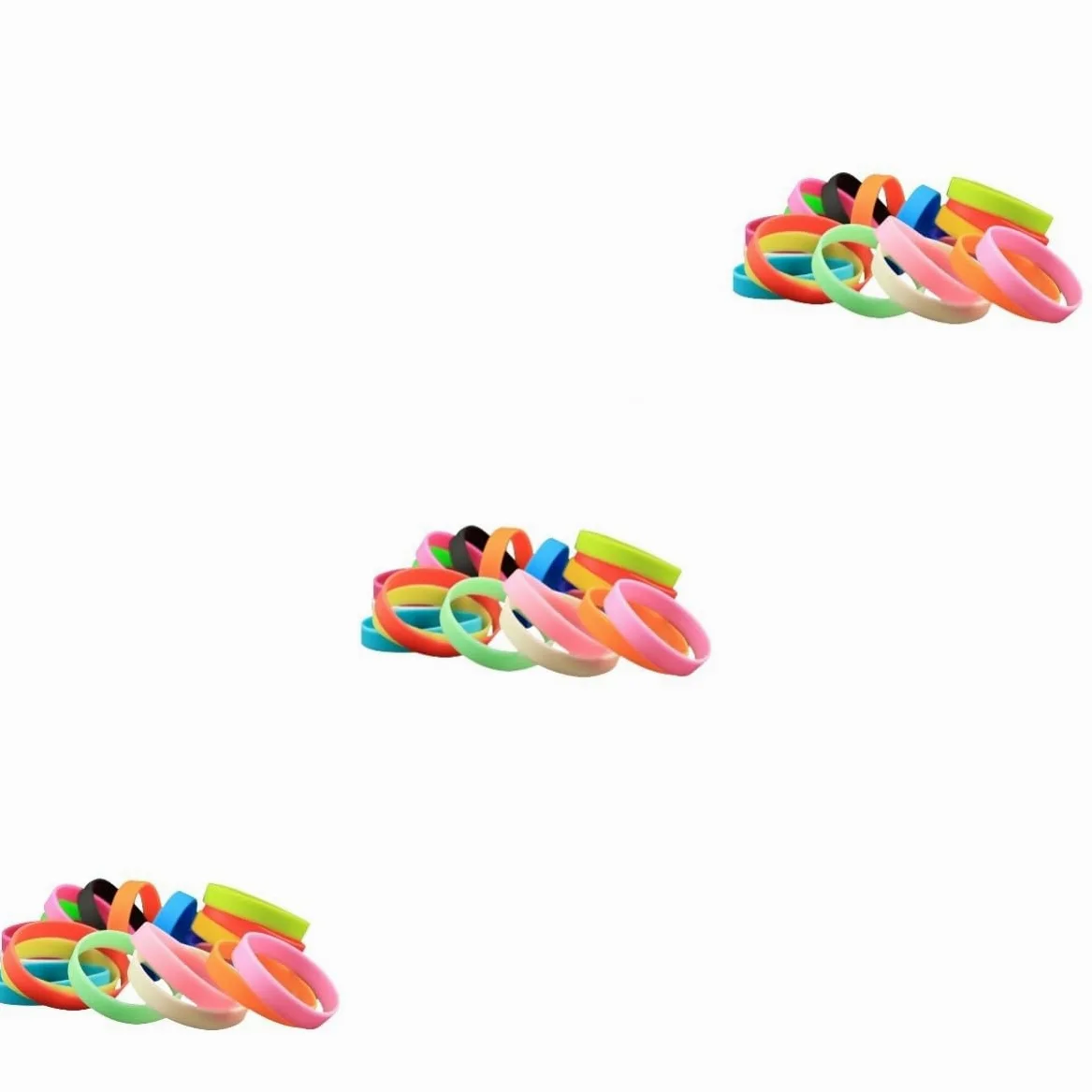 Ciieeo 72 Pezzi Braccialetti Sfusi Braccialetto Braccialetti In Silicone Per In Silicone Per Adulti Lavagna Luminosa Gioielli