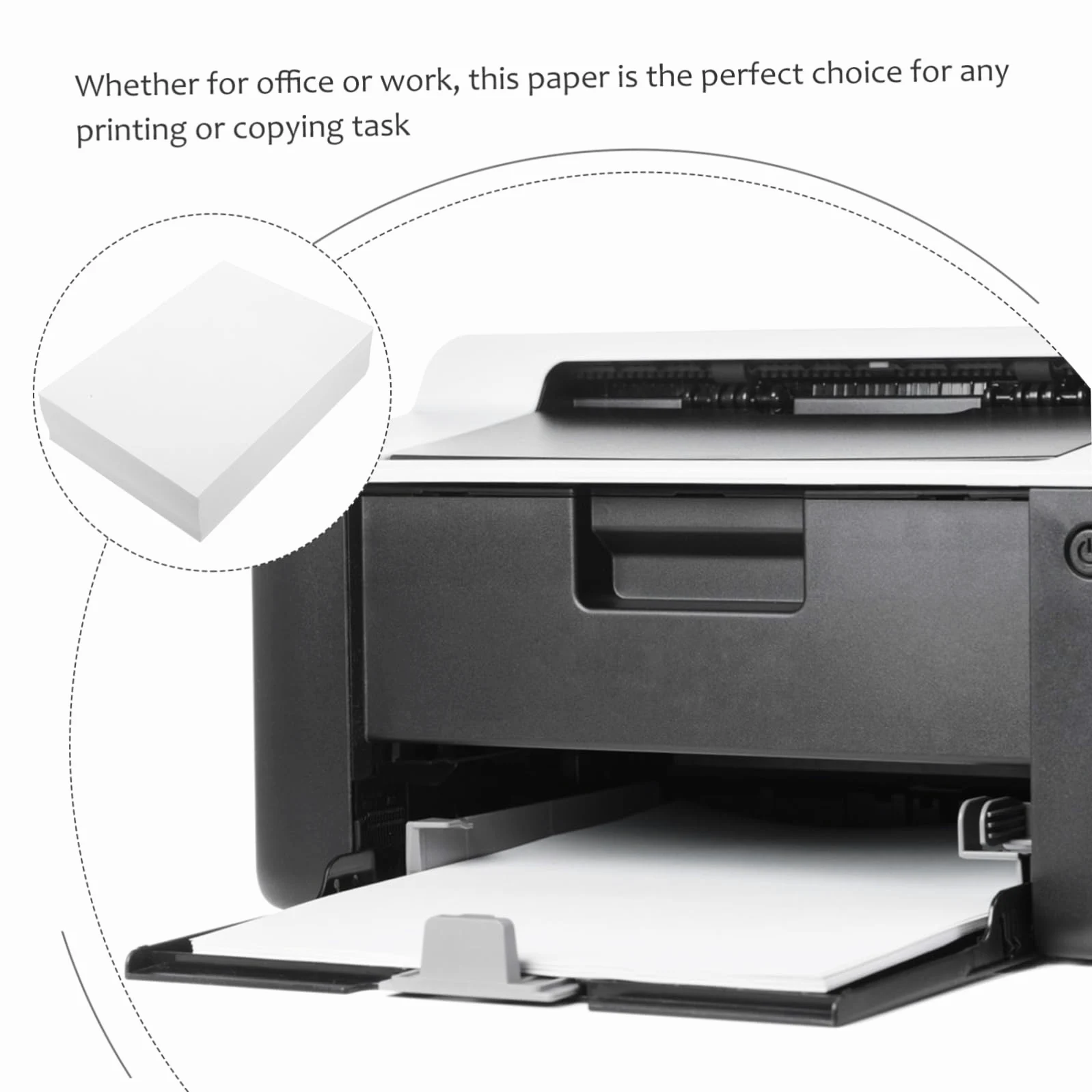 Carta da Stampa A5 500 Fogli Bianca per Stampante e Copia | Formato 70g, Uso Lavoro e Arti Creative, Confezione da 500 Fogli, Supporto Multiuso