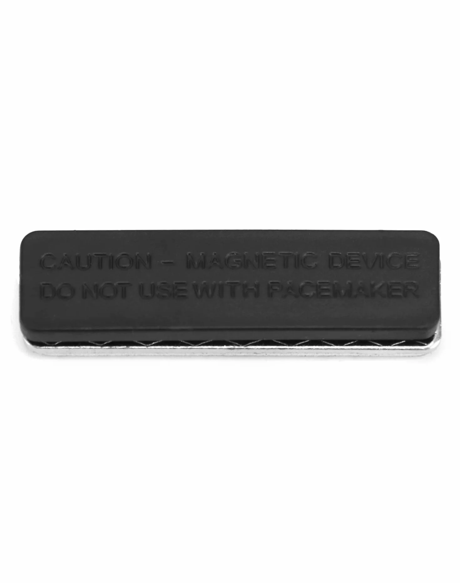 QWORK 12 Pezzi Porta Badge Magnetico 45*13mm Nero con 3 Potenti Magneti Nastro Adesivo 3M