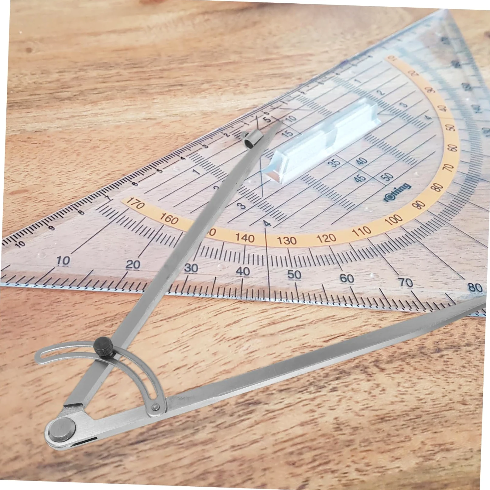 ARTIBETTER Compasso Disegno Tecnico in Ferro Argento Supporto Penna ad Alta Precisione per Decorazioni Scuola e Uso Insegnante, per Carpenteria e Artisti