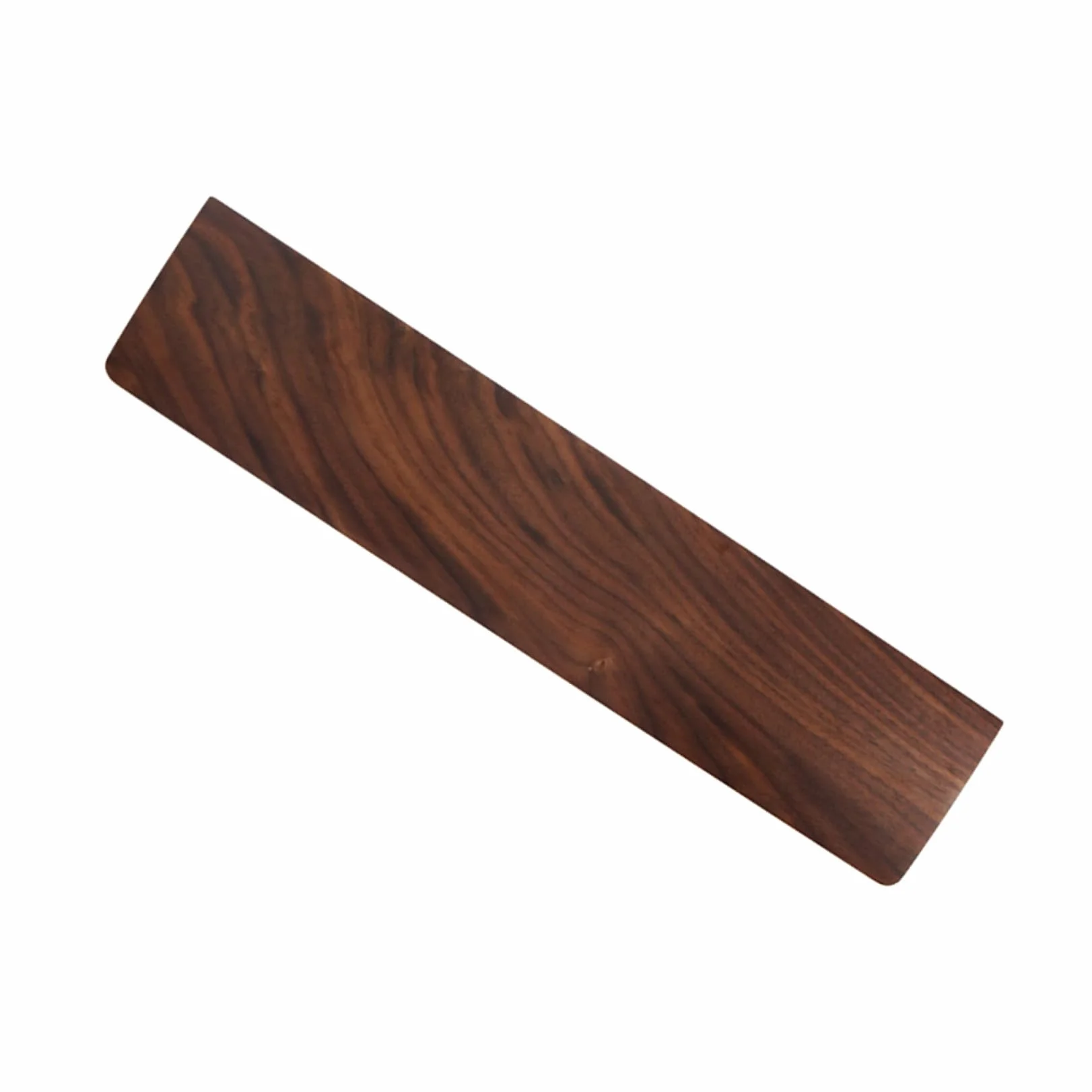 Poggiapolsi Ergonomico in Legno di Noce 300mm per Tastiera | Tonalità Caffè, Venatura Naturale del Legno, Misura 300×80mm, Finitura Elegante e Lavorazione Curata
