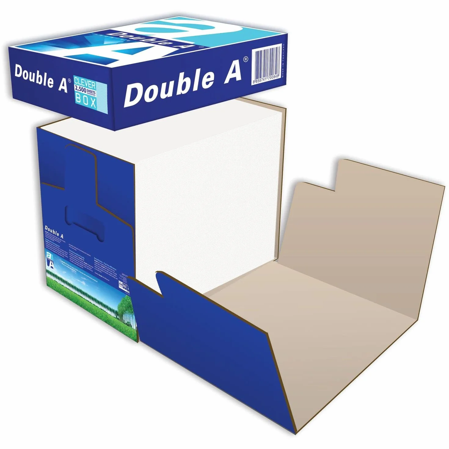 Double A Carta per stampante/fotocopiatrice Expressbox: A4, 80 g/m², 2500 fogli (sfusi), bianco