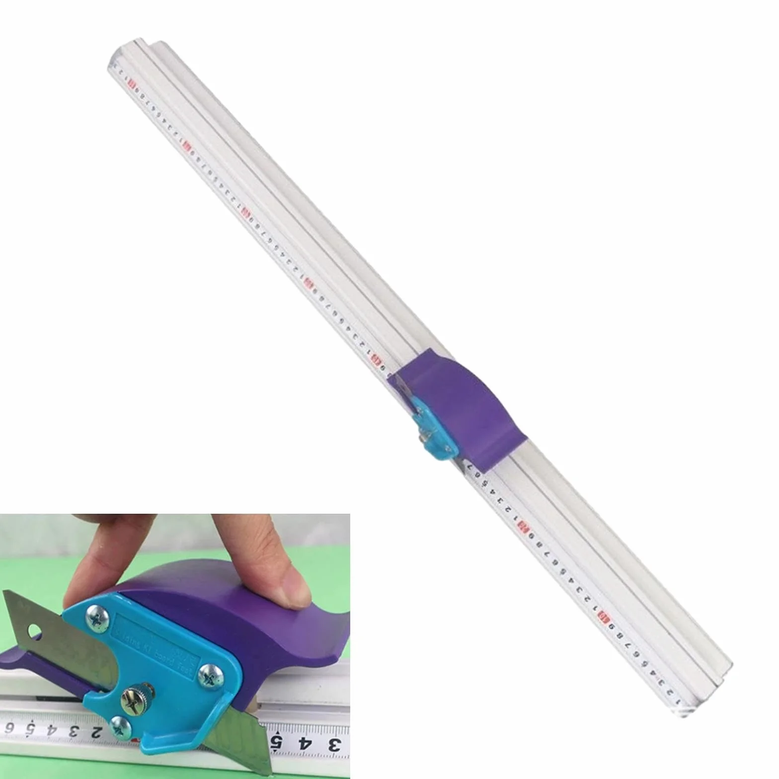 Righello per taglierina per carta fotografica, righello da taglio manuale per cartone, precisione, 70 cm