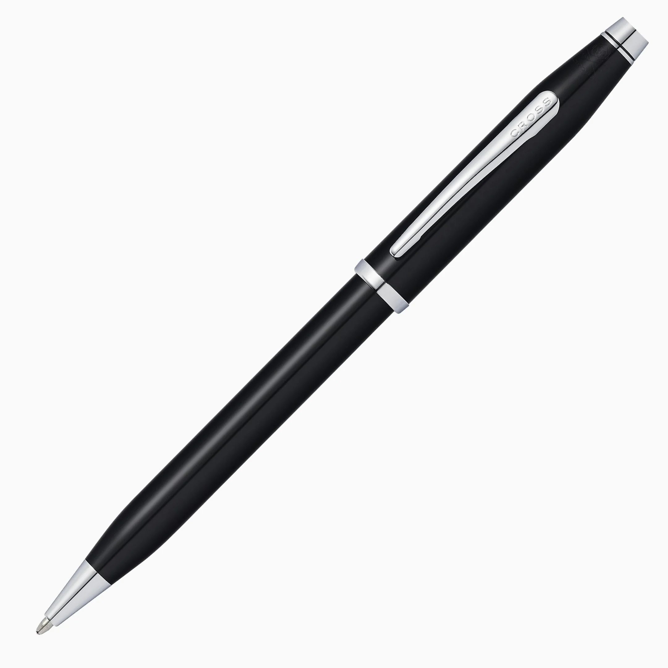 CROSS Century II - Penna a sfera con finitura cromata e laccata nera