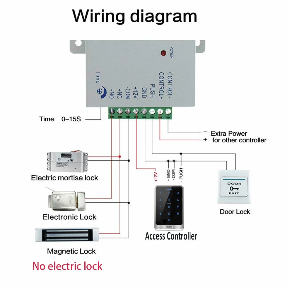 YAVIS Tastiera impermeabile all'aperto RFID Sistema di controllo di accesso, Dispositivo di verifica dell'accesso a chiave retroilluminato a tocco completo WG26/34 125 kHz Lettore di schede X13