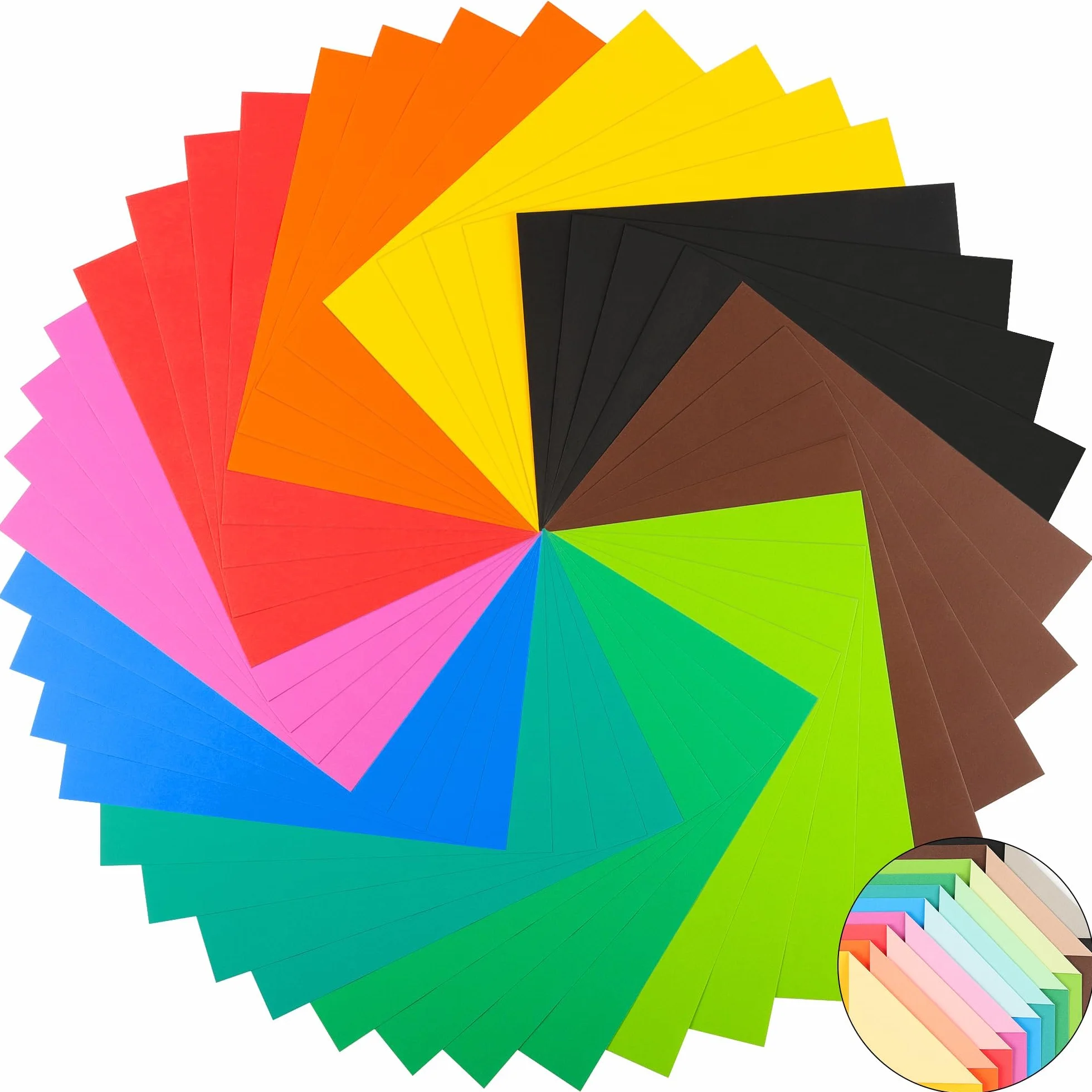 Cartoncino A4 Doppio Colore 180gsm 20 Colori 40 Fogli