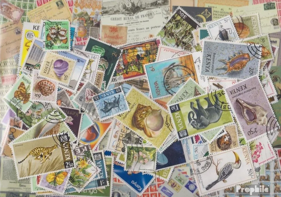 Prophila Collection Kenya 100 Diversi Francobolli (Francobolli per i Collezionisti)