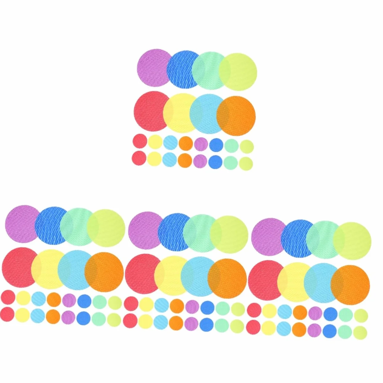 Tofficu 144pezzi Cerchi Colorati Per Tappeto Classe Marcatori Per Attività Educative Giochi e Decorazioni Per Insegnanti Per Scuole e Asili