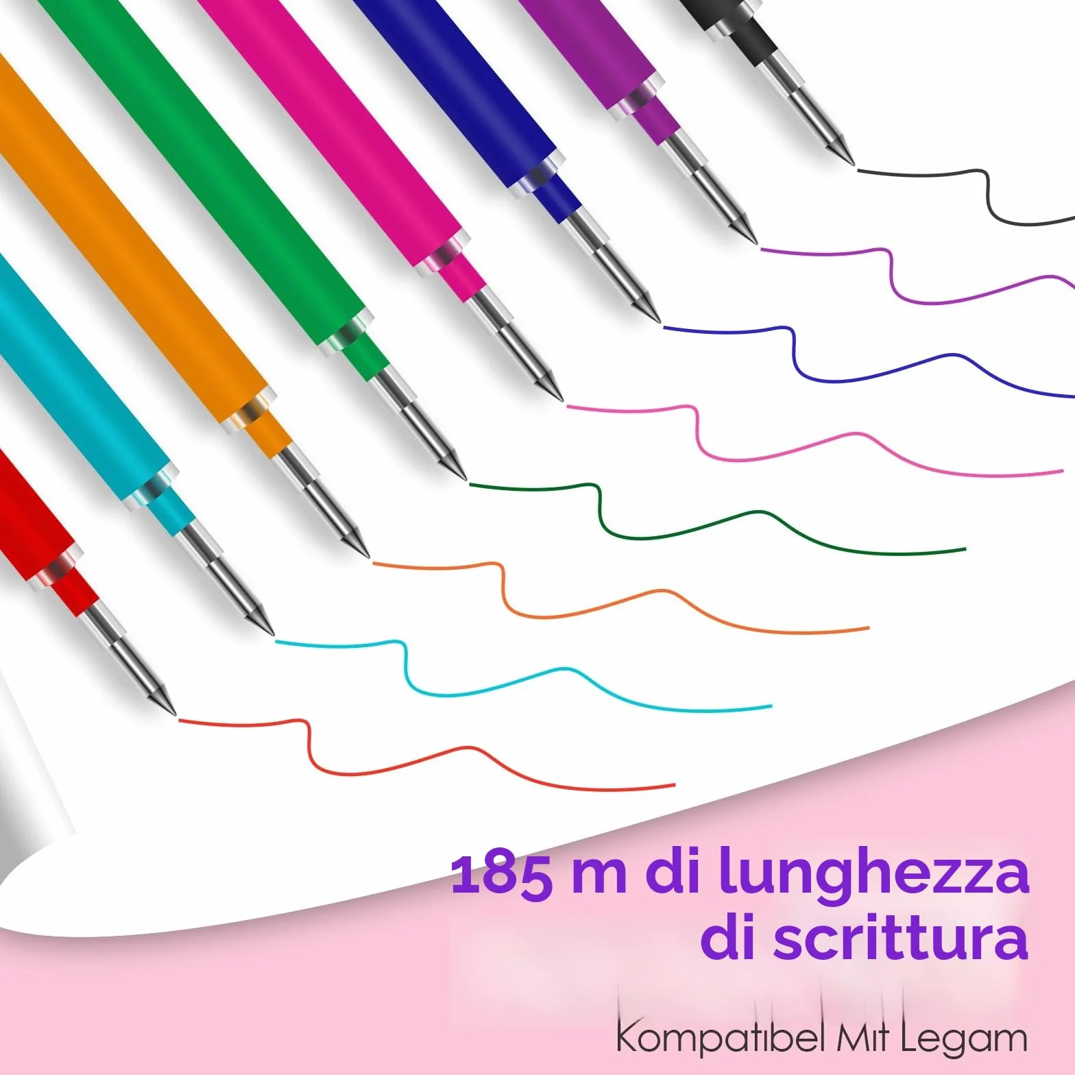 Legami mine di ricambio cancellabili 0,7 mm 13 cm 16 pezzi