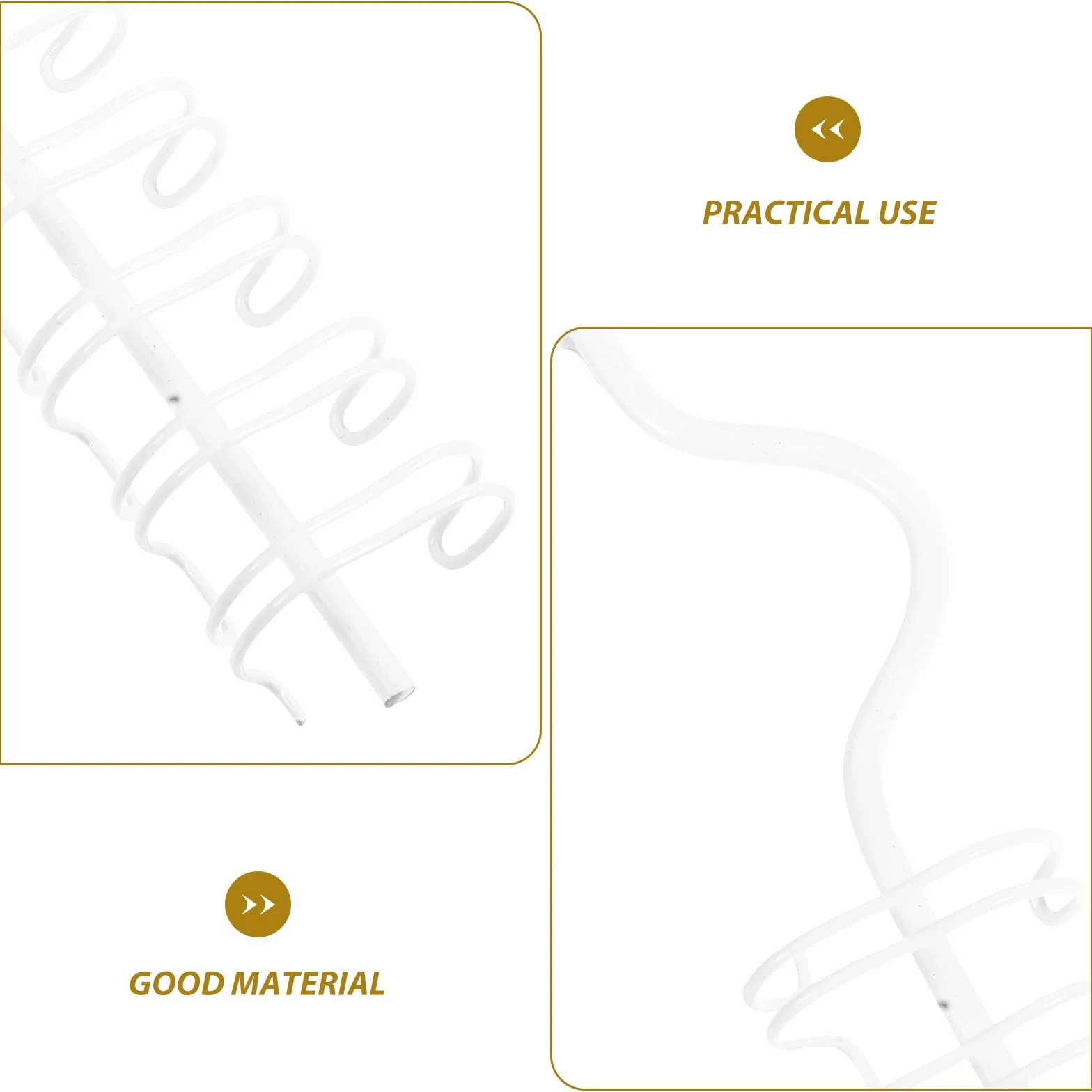 Zerodeko Anelli in metallo con rilegatura a spirale per calendari orizzontali accessori da appendere bianchi e versatili per uffici