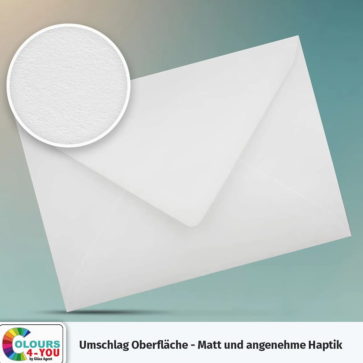 1000 buste formato DIN C6 bianco, 11,4 x 16,2 cm, buste con colla da 100 g/m² con chiusura a punta, buste senza finestra, colore: 4-you