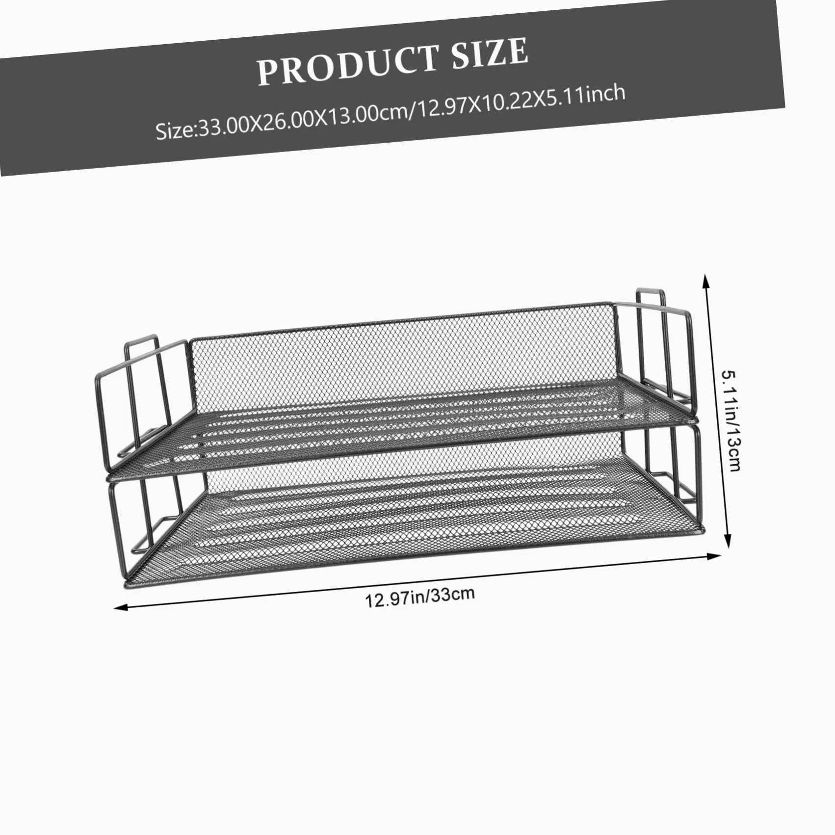 STOBOK Organizer Per Documenti Metallo Da Scrivania Strati Portafile Impilabile Per Ufficio Struttura Robusta Per Archiviazione Documenti e Materiale Da Studio Design Pratico Per Desktop