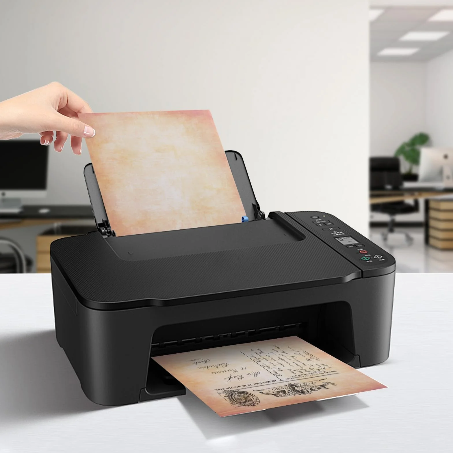 Carta pergamena A4 287x211mm 100g per stampanti inkjet laser scrivibile a mano