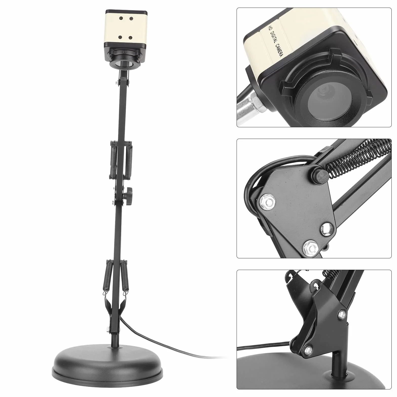Fotocamera per Documenti da 8 MP, Lavagna Luminosa con Messa a Fuoco Automatica, Formato A3 15 Fps 3264x2448p, Scanner per Libri USB 2.0 per Insegnanti, Proiettore di Documenti