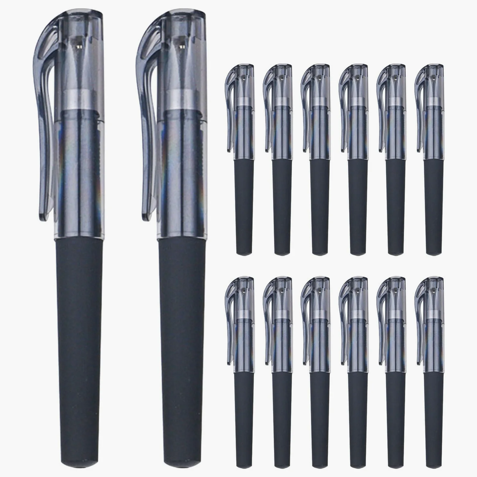 50 Penne Gel Mini Punta Fine 0,5 Mm, Penna Tascabile Inchiostro Nero ad Asciugatura Rapida per Ufficio, Scuola e Viaggio, Penne Gel per Prendere Appunti e Diario