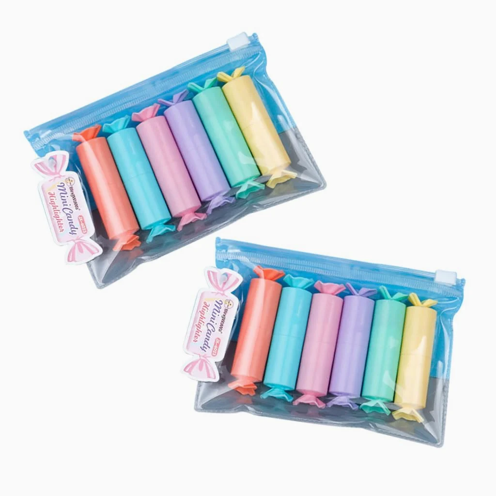 Ciieeo 36 Pz Evidenziatore Penna a Punta Fine Pennarelli Evidenziatori Di Caramelle Penne Estetiche Materiale Scolastico Per Insegnanti Lavagna Plastica Alunno Tergicristallo Portatile