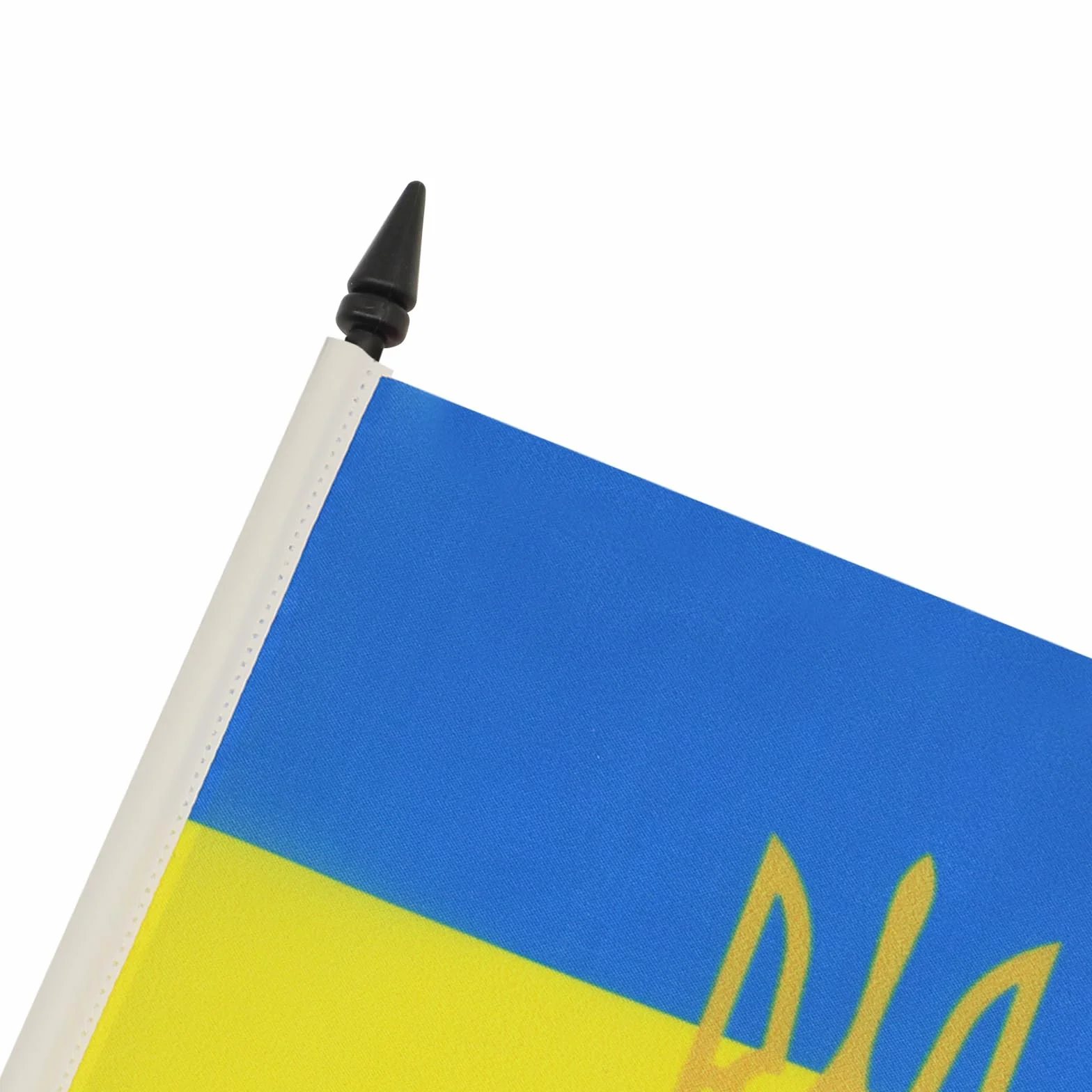AZ FLAG Bandiera da Tavolo Ucraina con Stemma 21x14cm - Piccola Bandierina Ucraina con Blasone