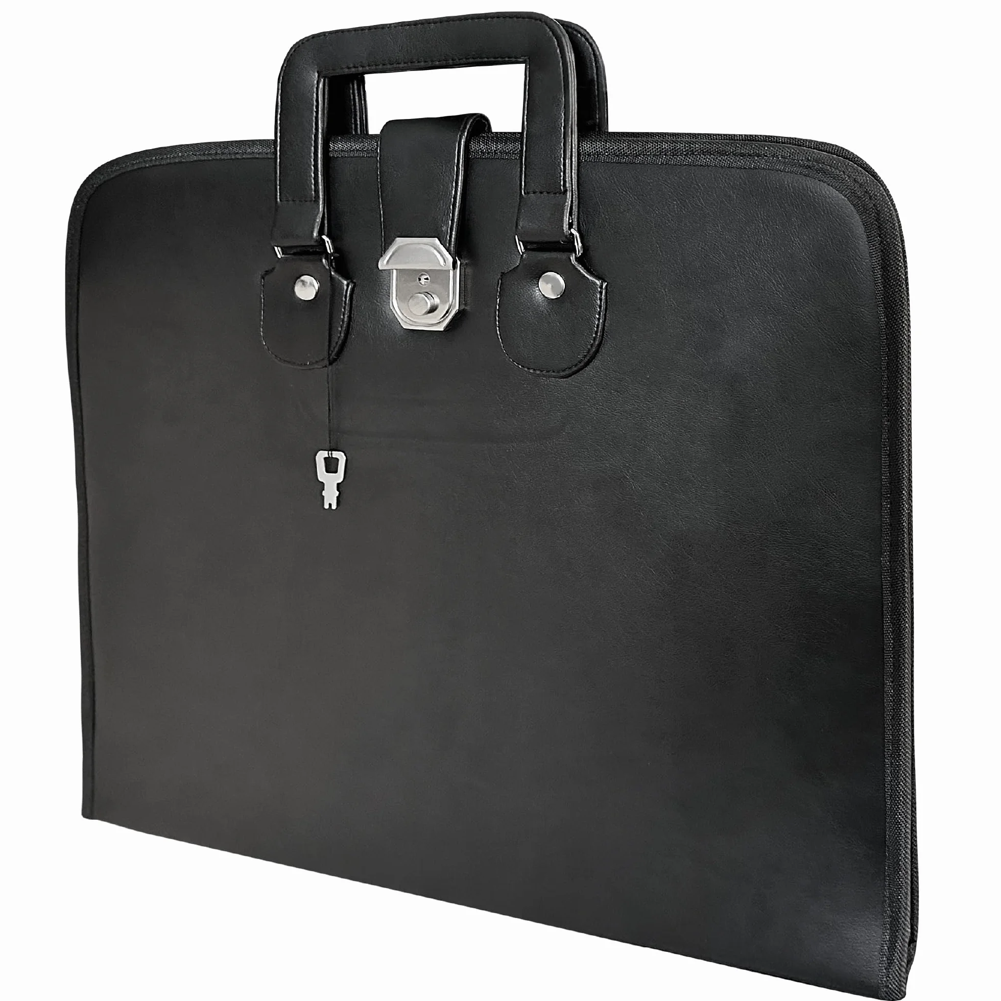THE MASONIC COLLECTION Valigetta Master Mason MM similpelle morbida resistente all'acqua regalo massonico uomo