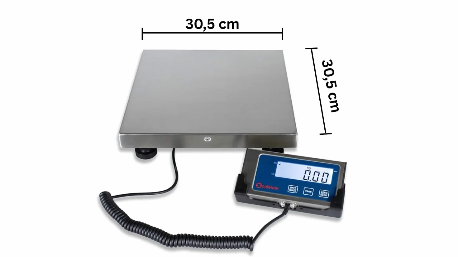 SCALESON S170 - Bilancia da tavolo/Bilancia a piattaforma/Portata Max. 60 kg - 10 g