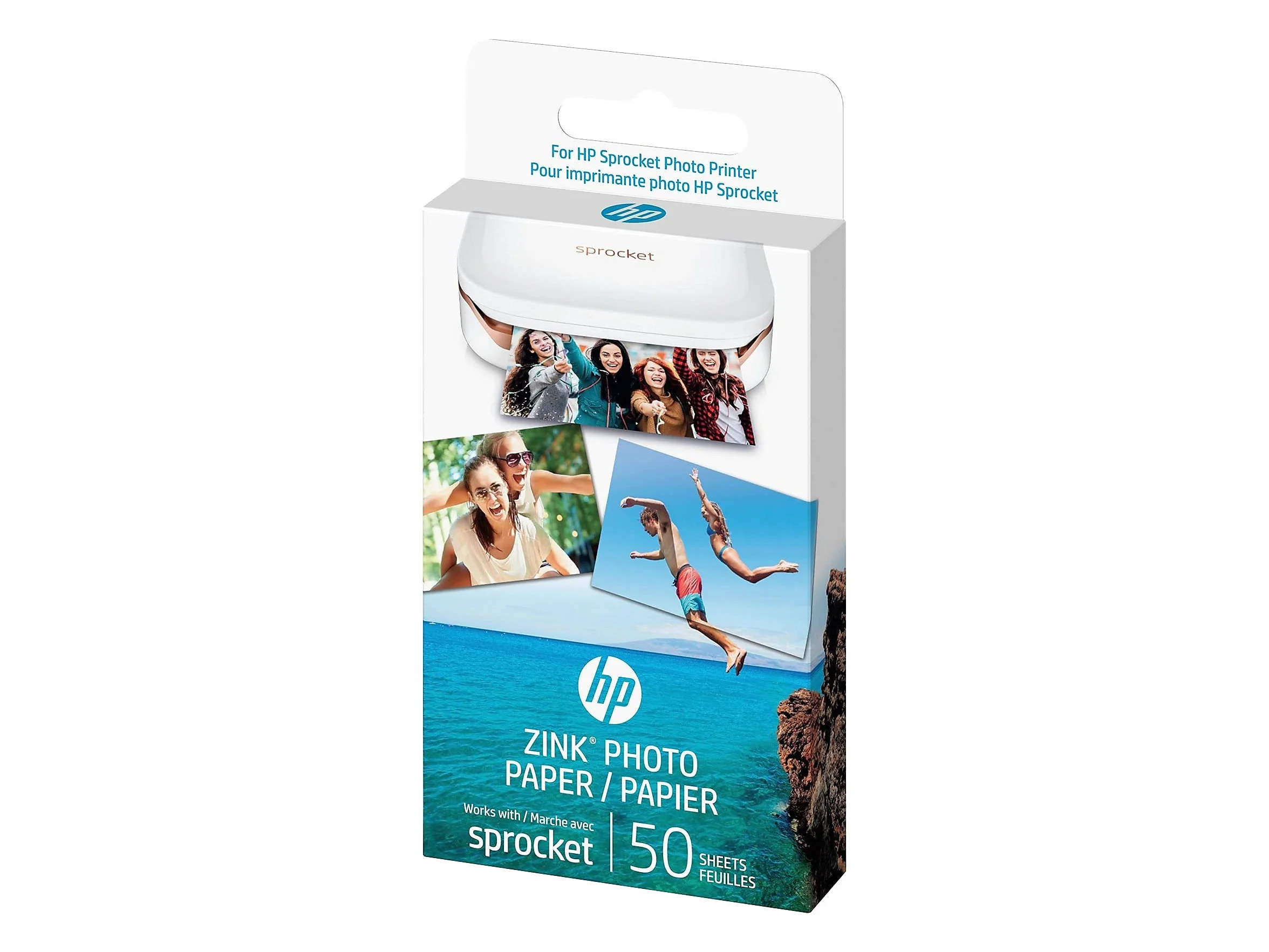 HP Sprocket Carta fotografica adesiva ZINK Premium 5x7.6 cm 50 fogli