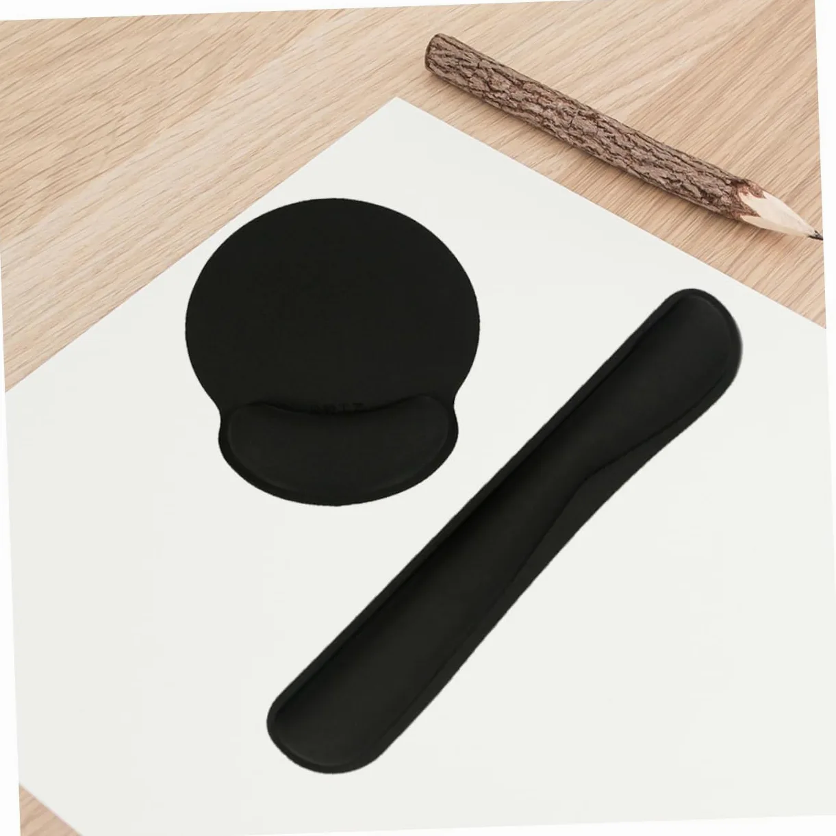 NUOBESTY Poggiapolsi in Memory Foam - Supporto Lento Per Tastiera E Mouse Comodo Per Lufficio E La Casa