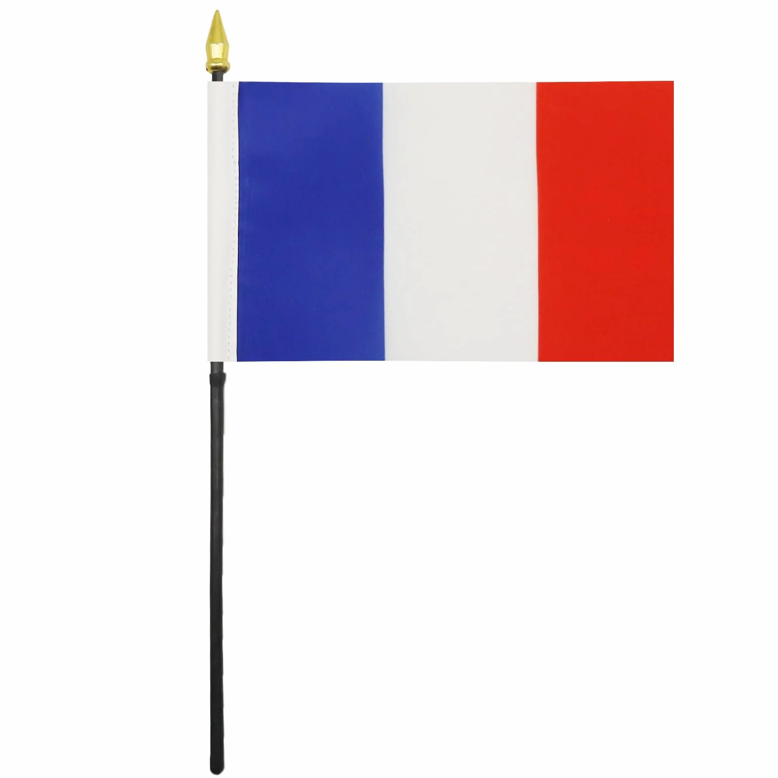 AZ FLAG Bandiera da Tavolo Francia 15x10cm Punta Dorata - Bandierina Francese