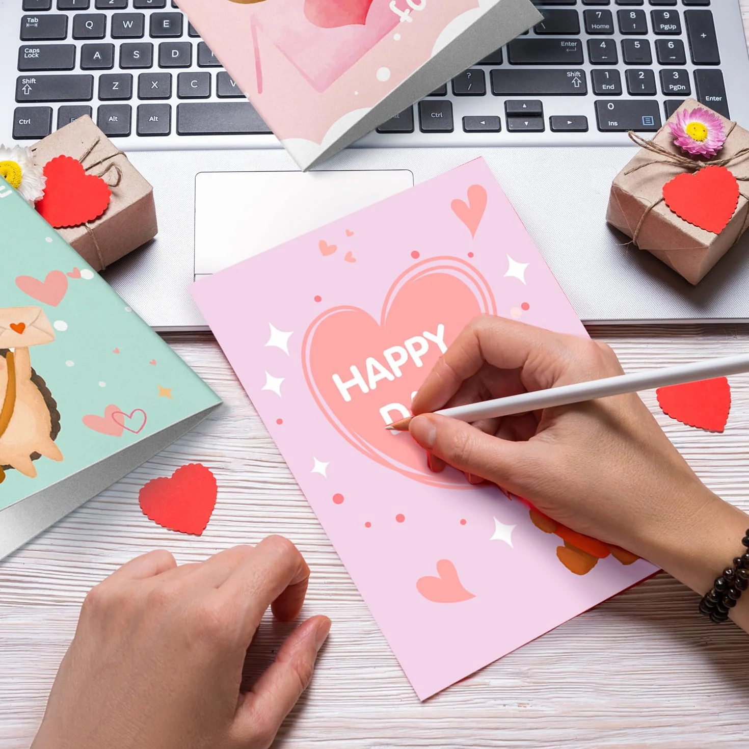Biglietti San Valentino 48 Pezzi per Coppia Romantico Anniversario Matrimonio