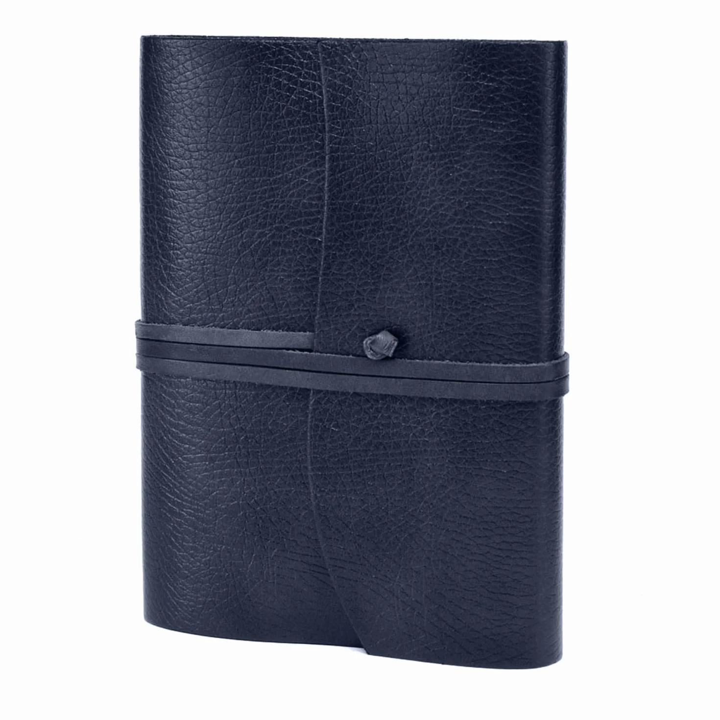 Belcraft Tivoli Diario/Taccuino in Pelle riciclata, Realizzato a mano da Artigiani Toscani, Include Scatola Regalo, A5 (15x21 cm) Blu Marino