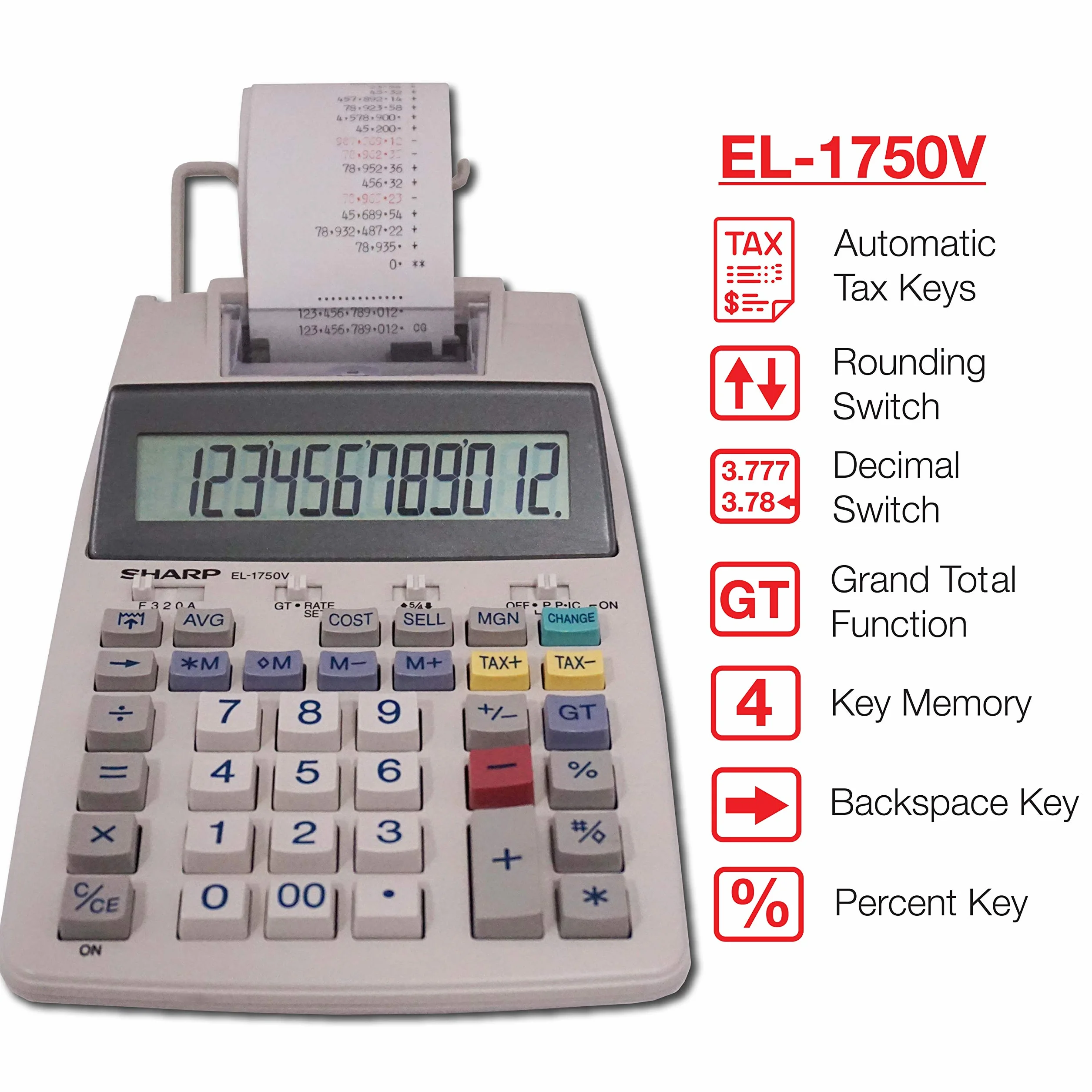 Sharp EL 1750 P III Calcolatrice