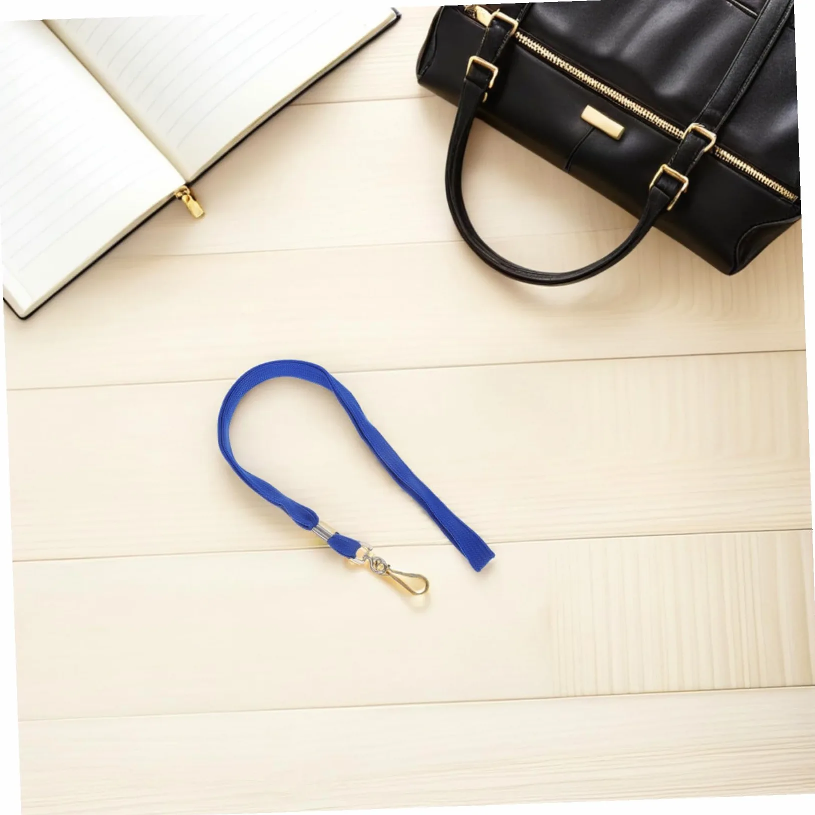 100 pezzi Laccio da Collo Porta Badge con Gancio Staccabile Blu Lanyard Resistente per Insegnanti Ufficio e Scuola Comodo e Antintasamento
