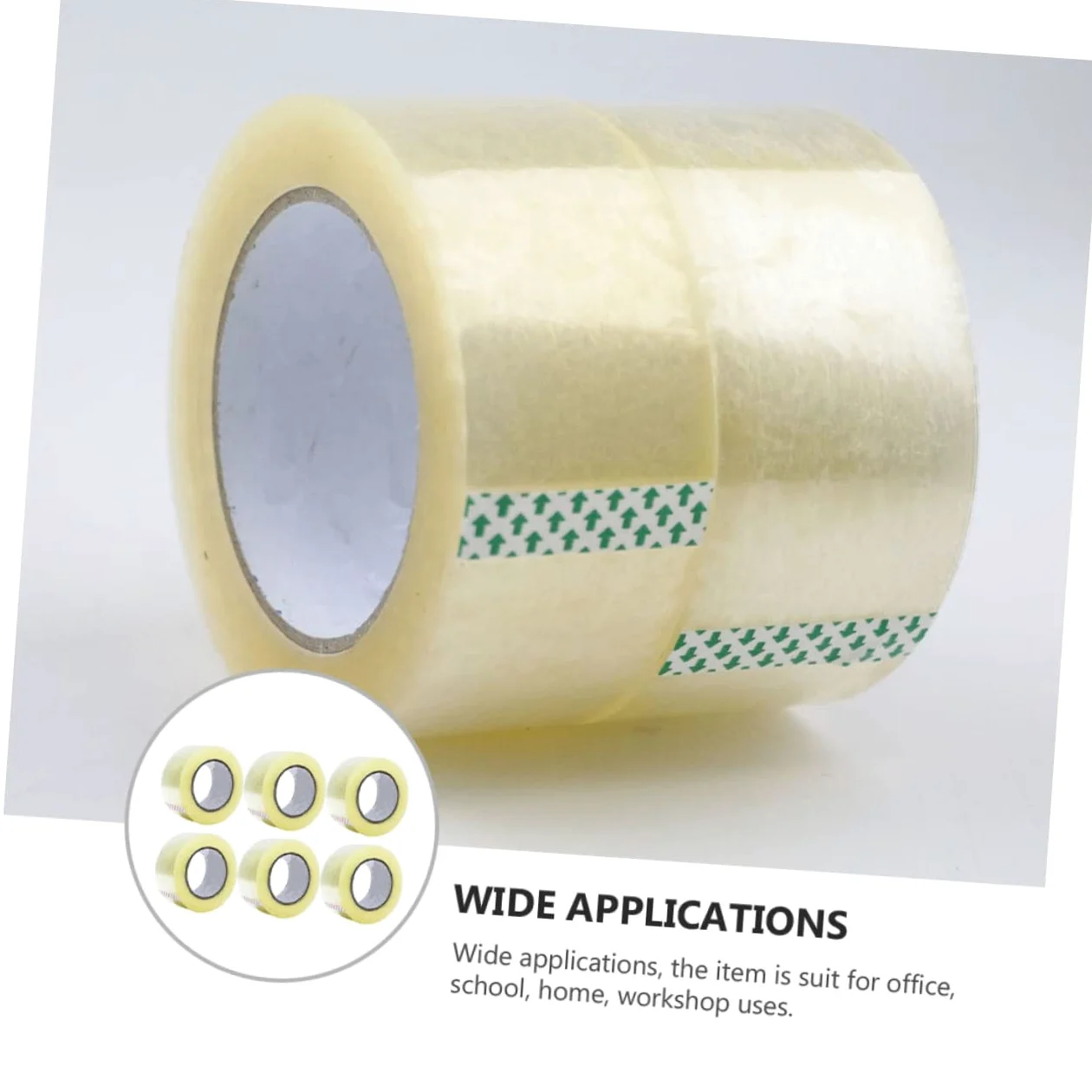 MAGICLULU 6 Nastro Adesivo Trasparente Alta Adesione Basso Rumore Per Imballaggio e Spedizione Pratico e Resistente