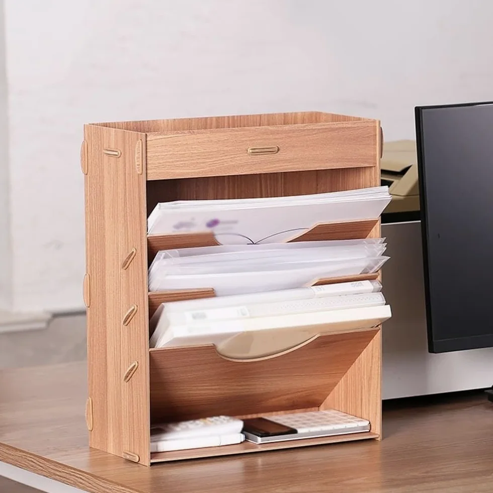 Portadocumenti Organizzatore per documenti Supporto per riviste Organizer per documenti Vassoio per lettere (Grijs)