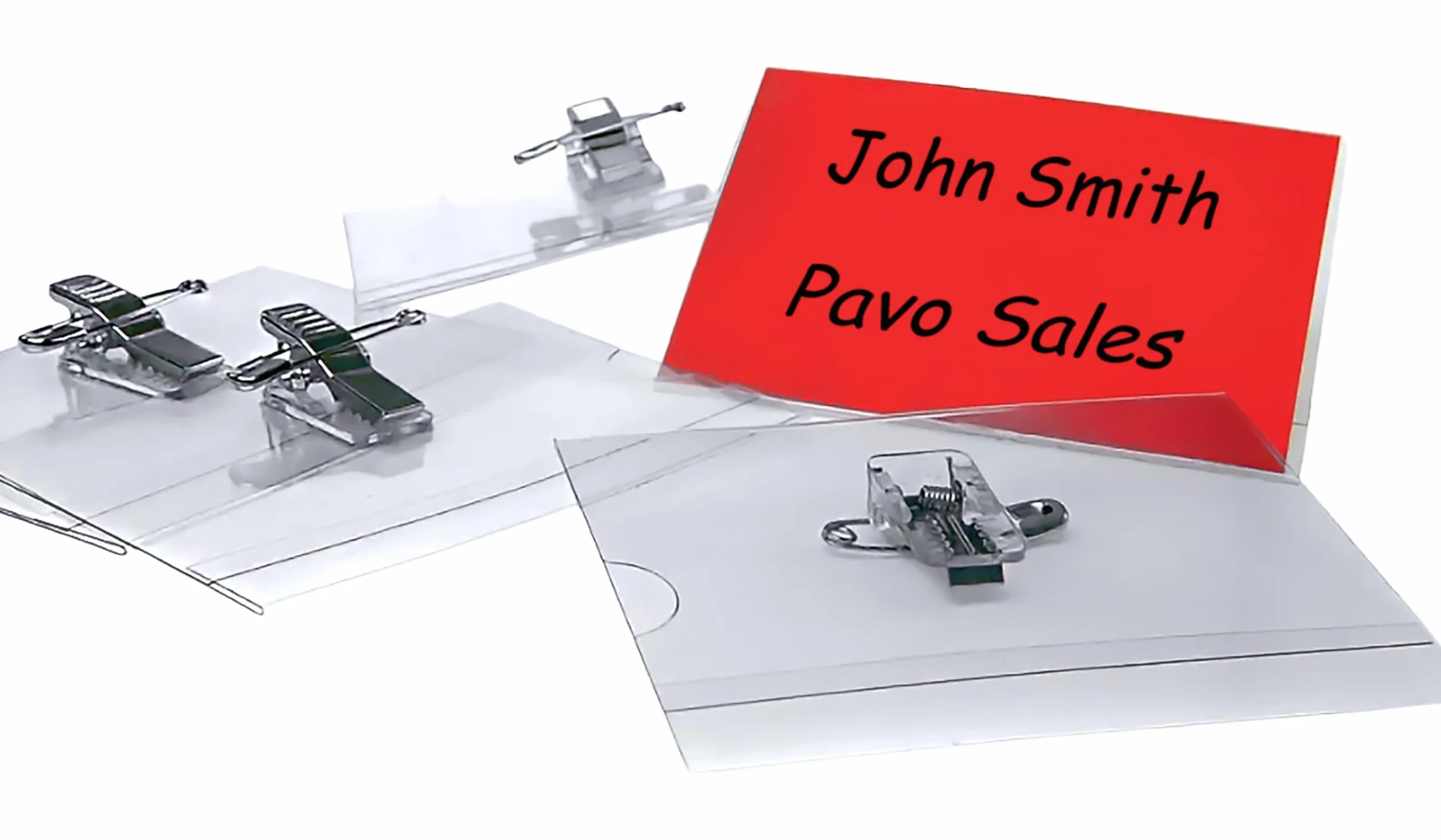 Pavo Targhette per il nome 50 pz Spilla ondulata 57 x 91 mm