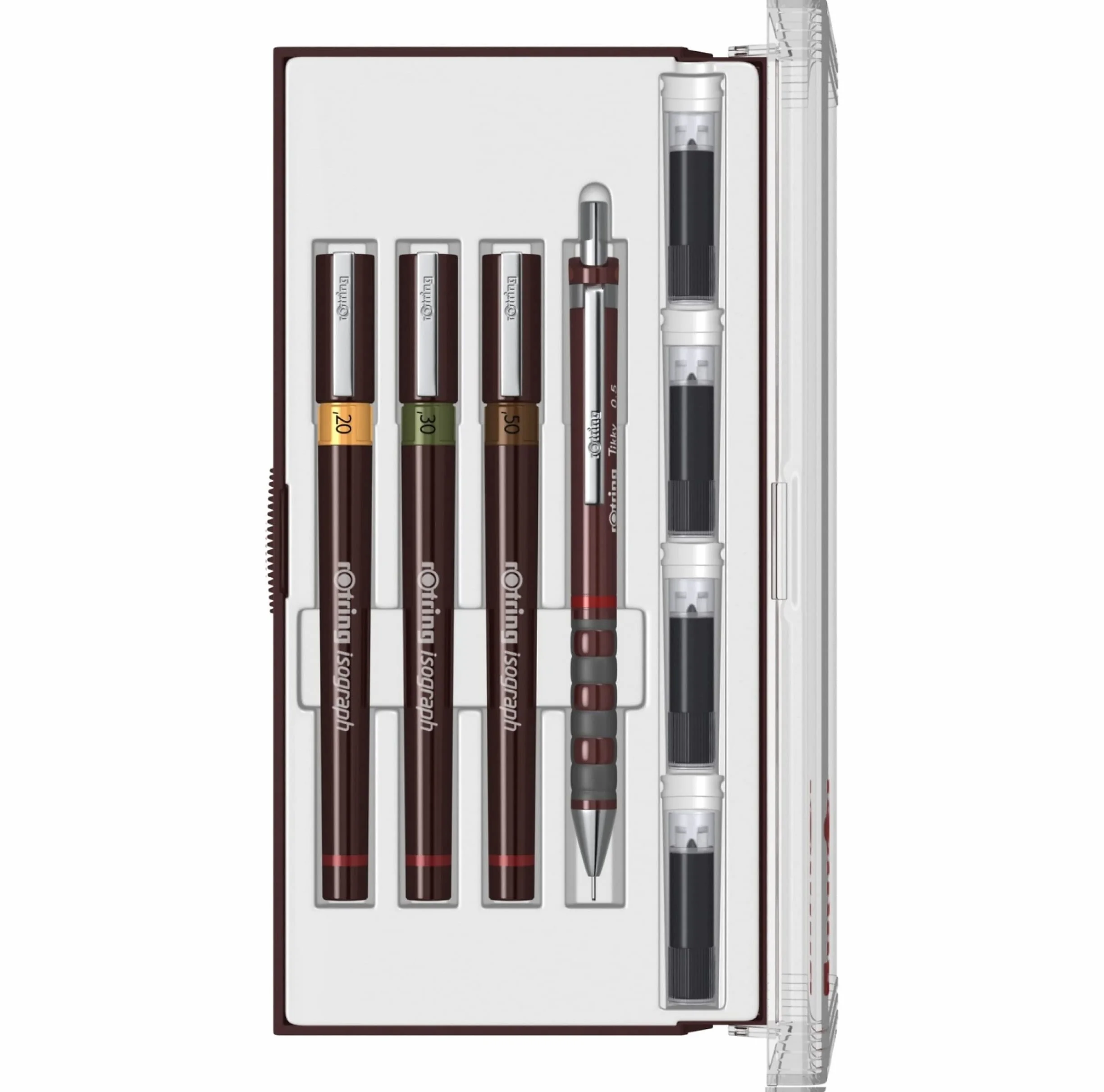 rOtring Isografo Set 0,2 mm 0,3 mm 0,5 mm