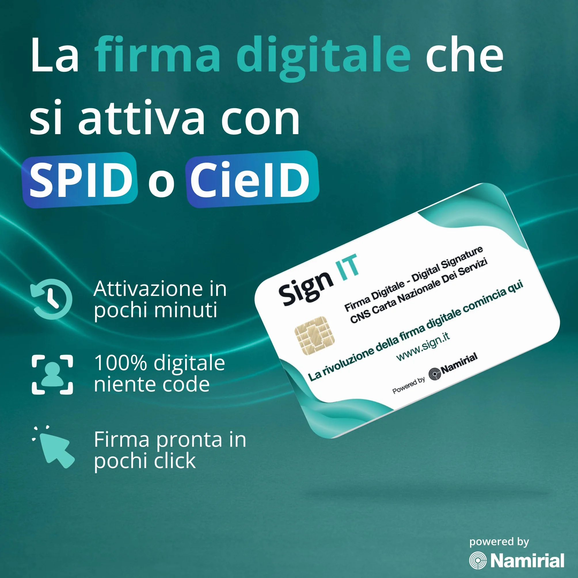 Sign IT Smartcard Firma Digitale Attivazione Online SPID CieID Valida 3 Anni