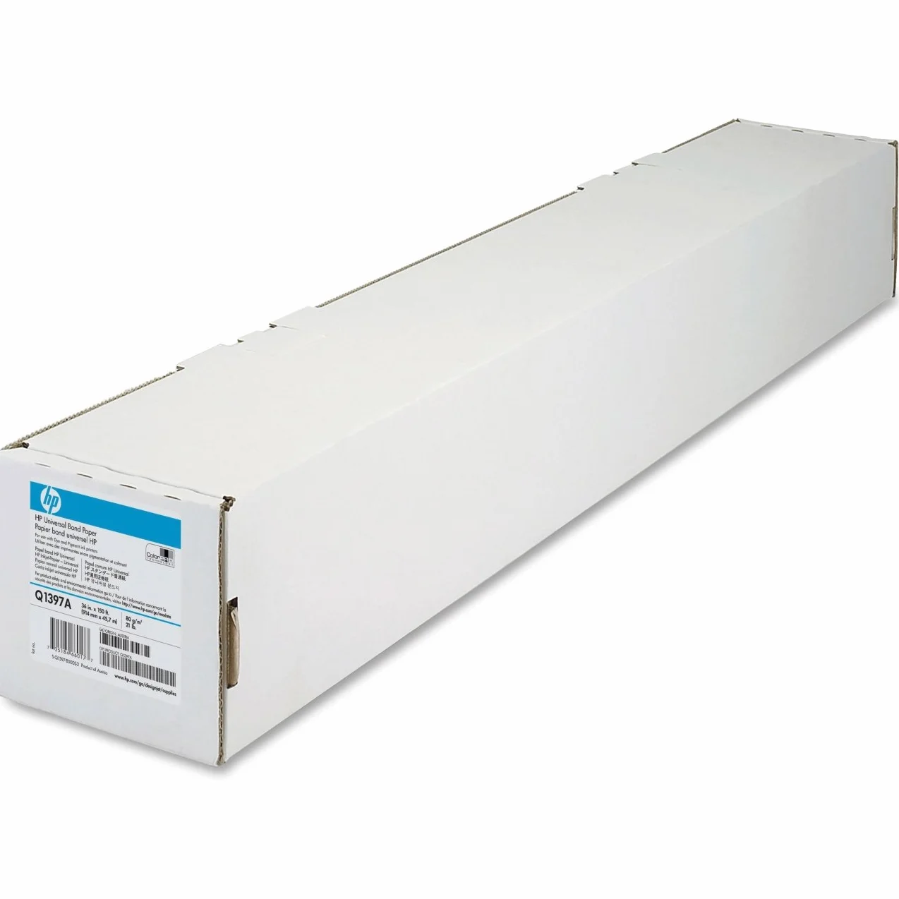 Hewlett Packard [ HP ] Carta inkjet Universal Bond DesignJet 80 g/m², rotolo da 36 pollici, 914 mm x 45,7 m, Ref Q1397A