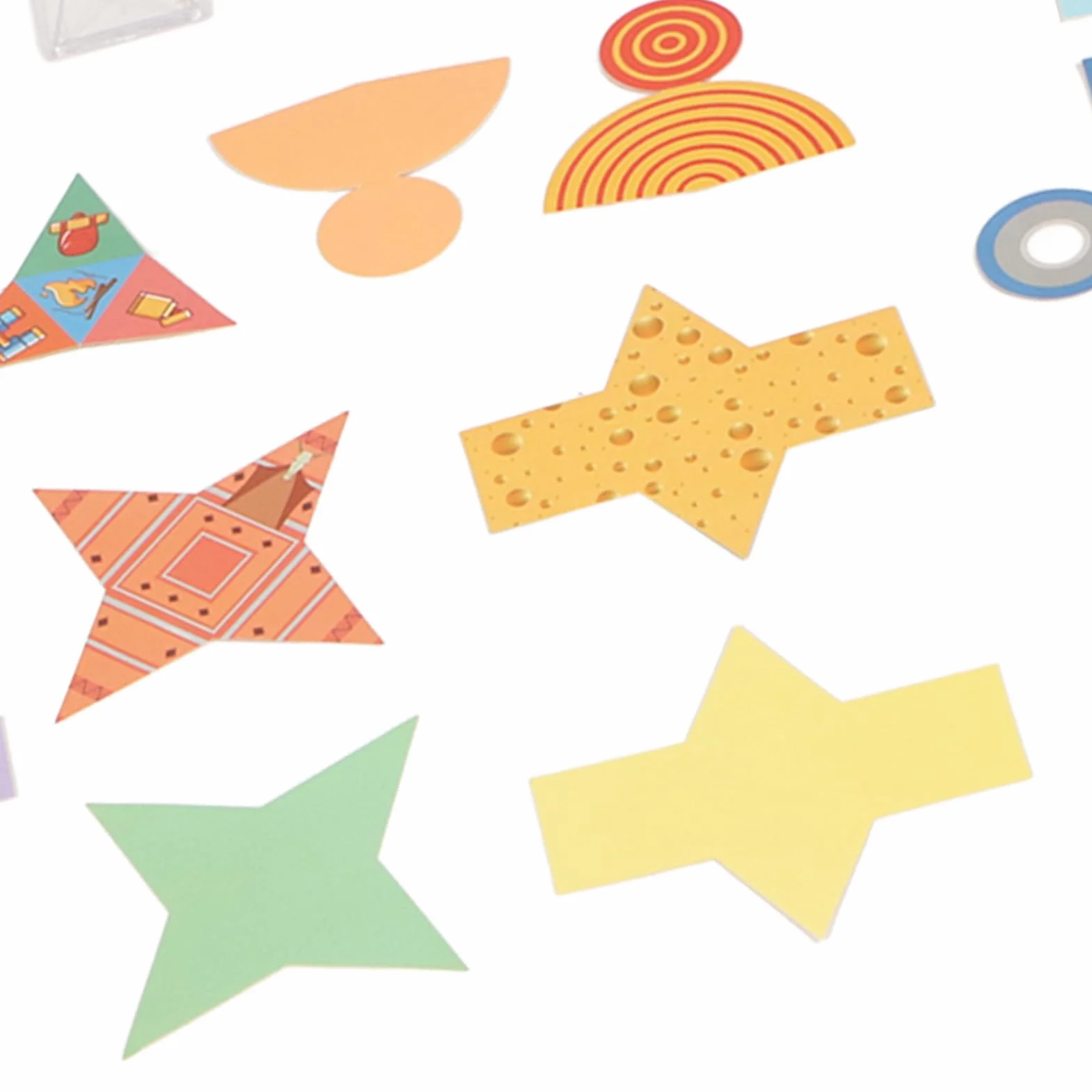 Solidi Geometrici Trasparenti 8 Pezzi Forme 3D Educative con Carta Pieghevole Coperchi Rimovibili