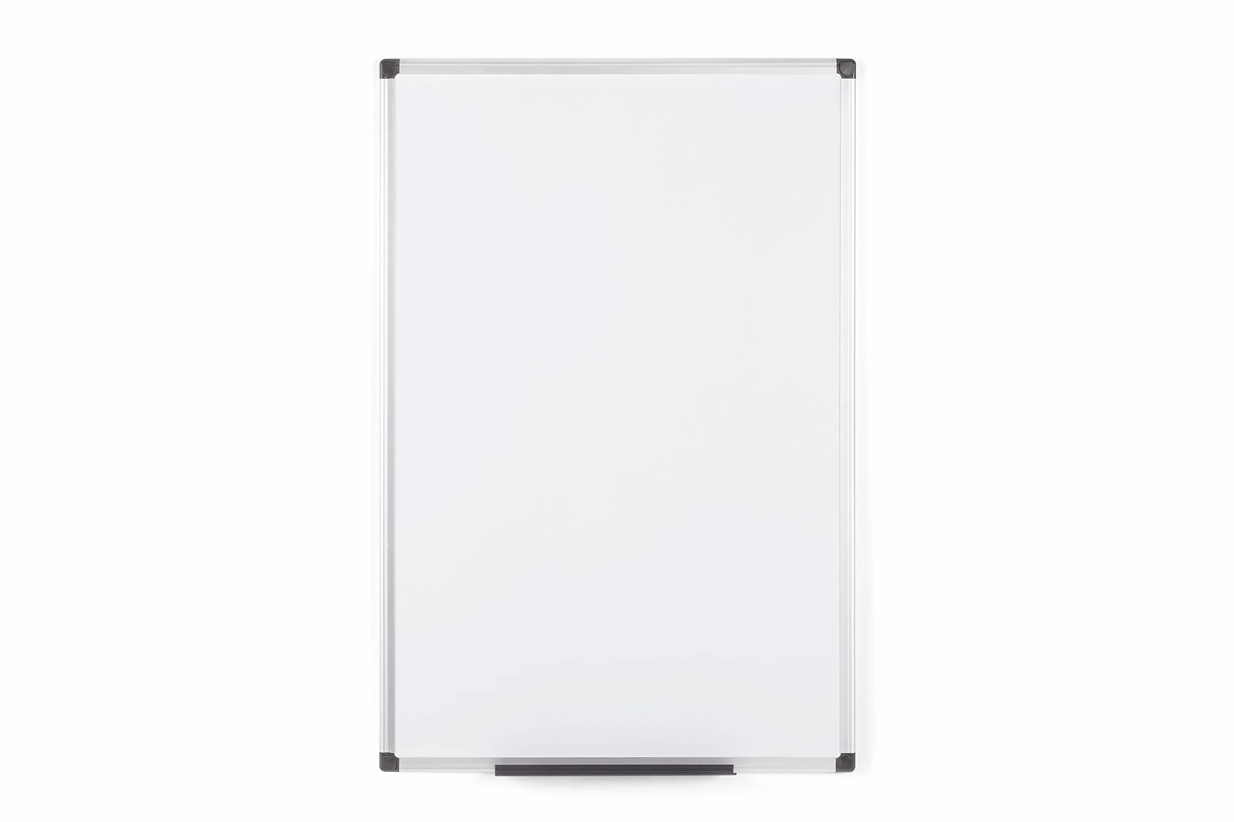 Bi-Office Maya - Lavagna Magnetica Bianca, 90 x 60 cm, Con Cornice In Alluminio, Superficie Magnetica Acciaio Laccato