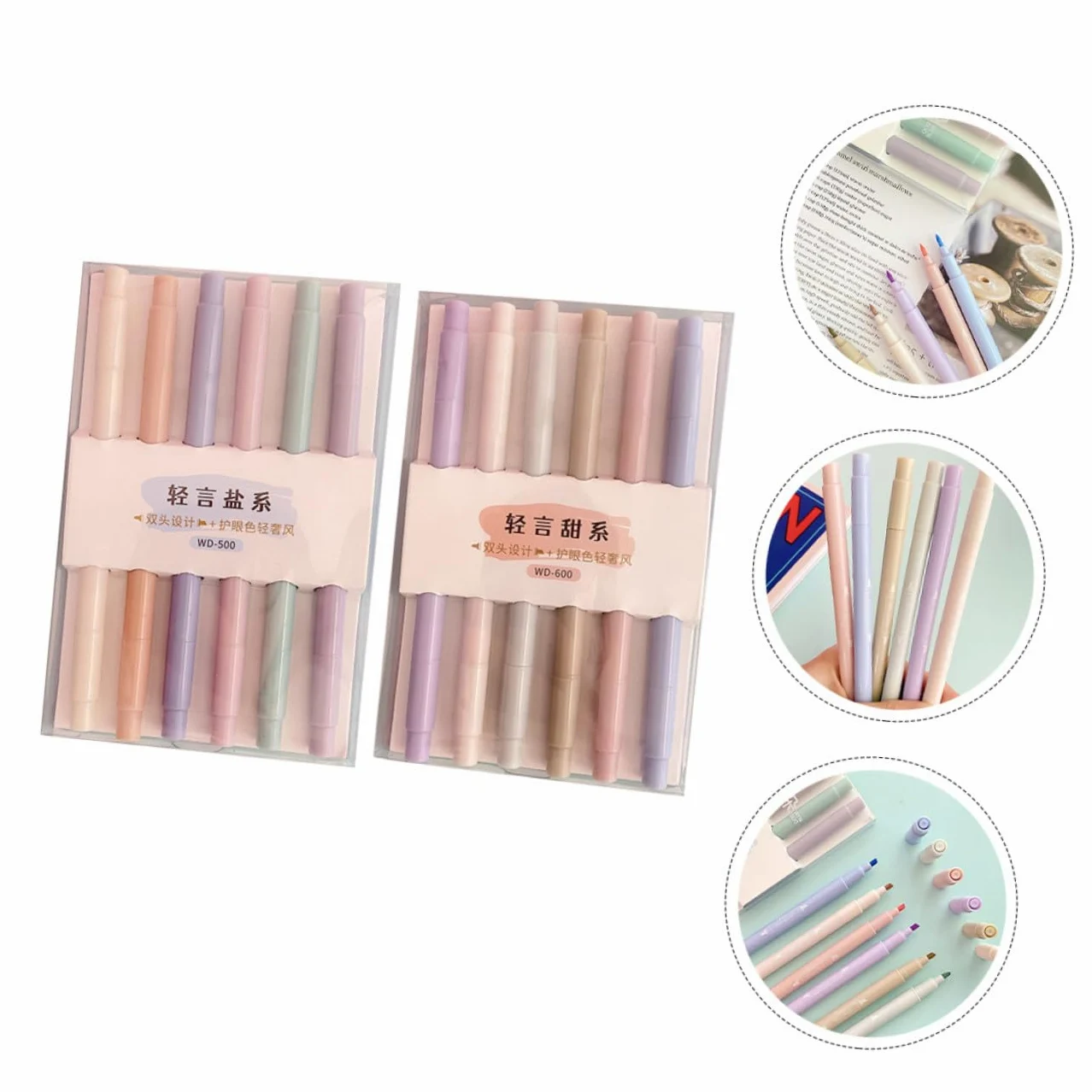 jojofuny 3 set Evidenziatore Pennarello Portatile Portatile Evidenziatore Pennarello Professionale Multifunzione 12 pezzi * 3