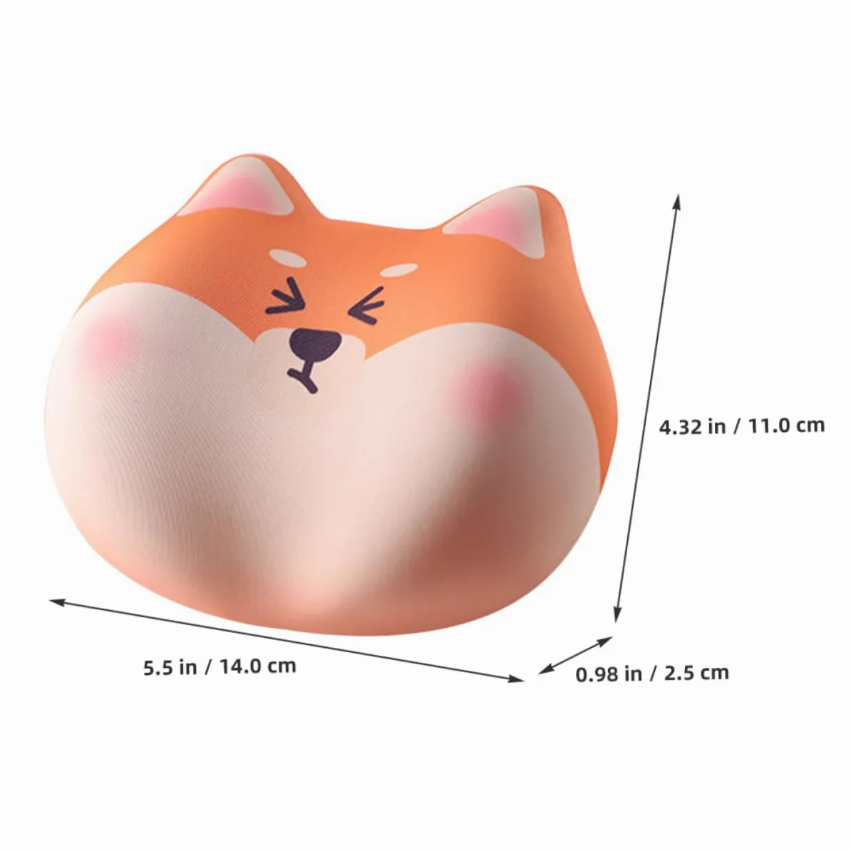 DOITOOL 5pezzi Cuscino Per Memory Foam Per Mouse Base Antiscivolo Per Comfort Ottimale Per Prolungato