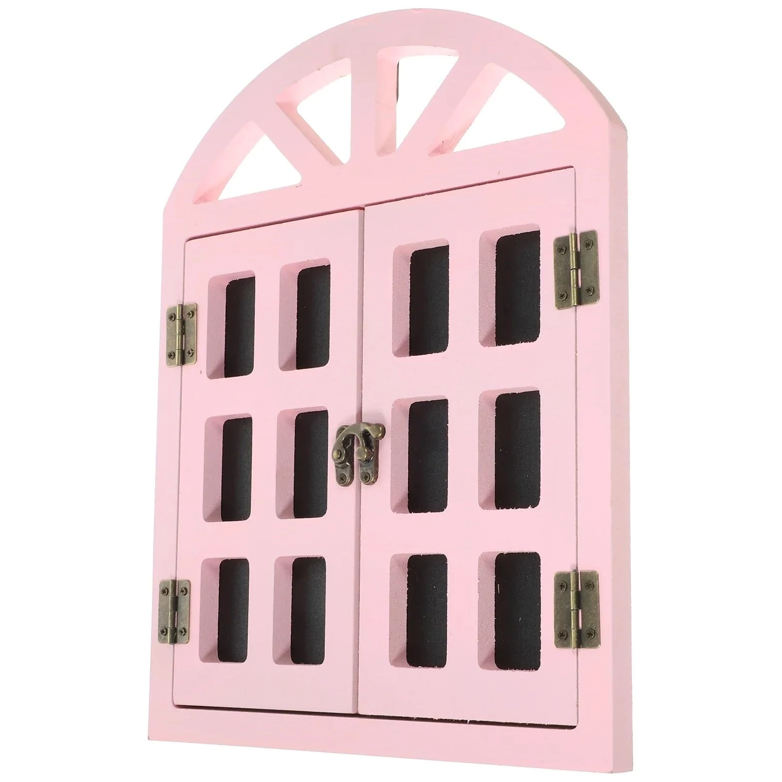 Decora la Lavagna appesa, Cartello a Forma di Finestra, Cartello cancellabile, promemoria in Legno, Piccola Lavagna, casa, Bar, Pub(Pink)