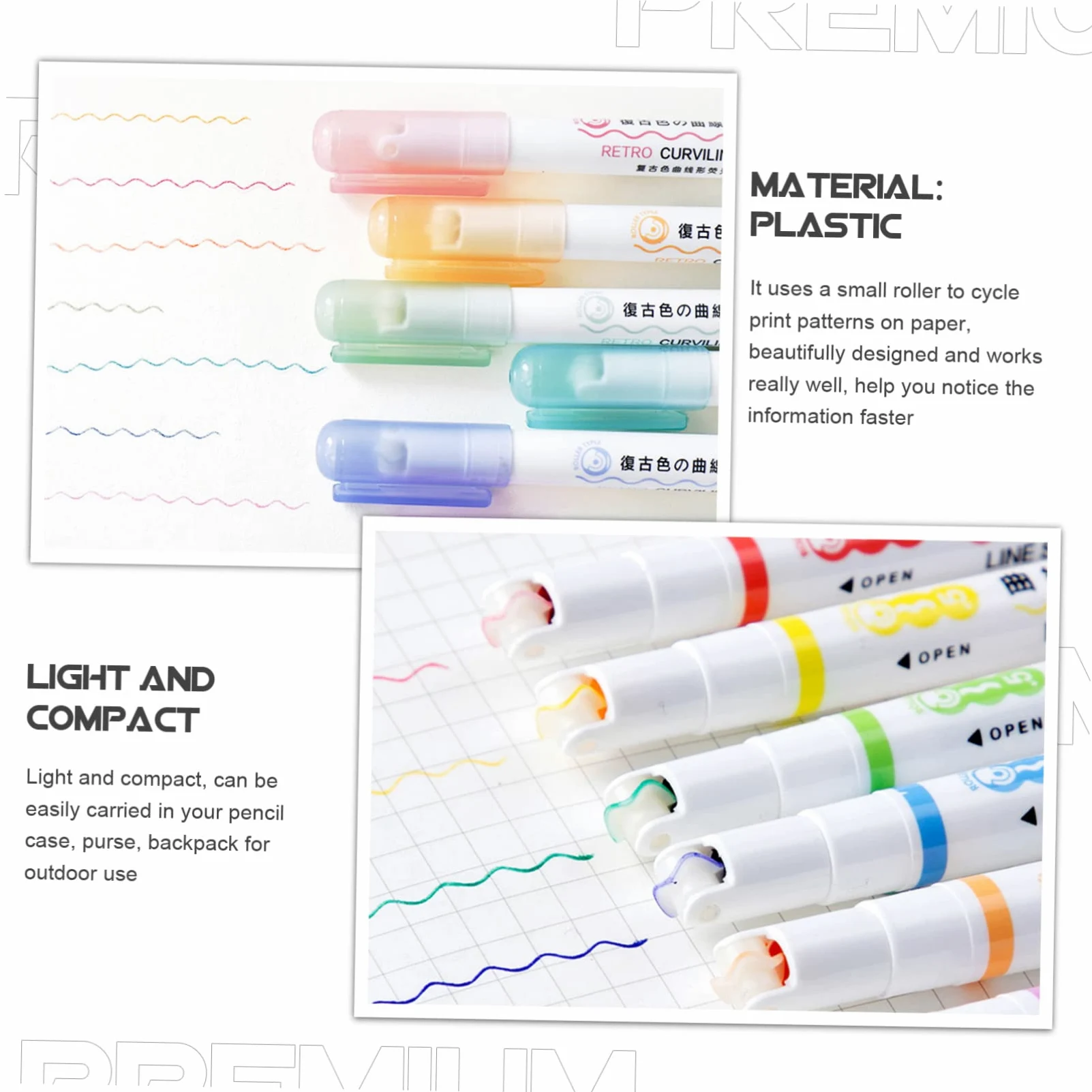NUOBESTY 4 Set Evidenziatore A Pennarelli Per La Scuola Materiale Scolastico Carino Evidenziatori Alla Rinfusa Pennarelli Evidenziatori Marcatori Plastica 3 Pezzi * 4