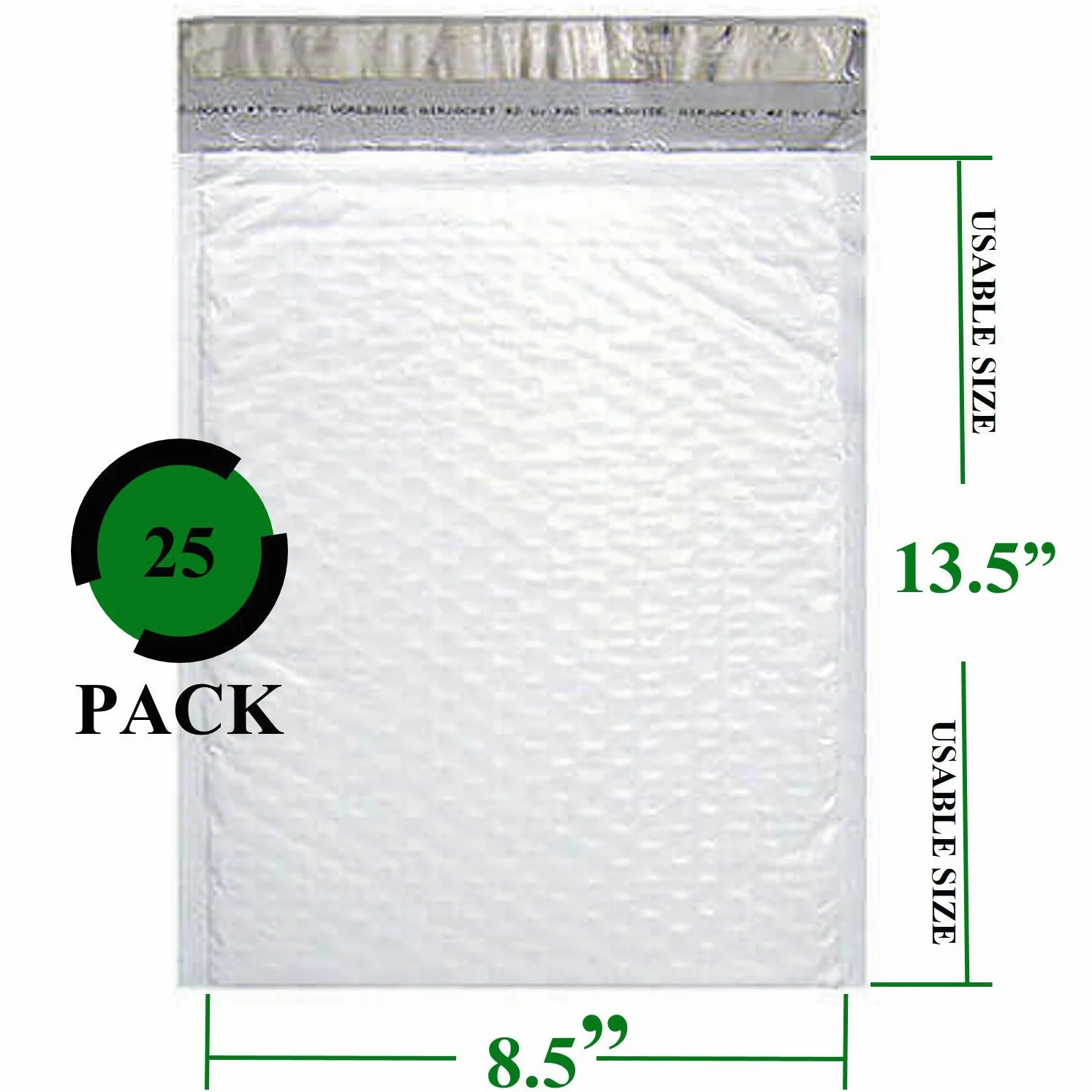 SALES4LESS Poly Bubble Mailers varietà confezione buste busta imbottita impermeabile #3 8.5X14.5 Infradito colorati estivi, con finte perline