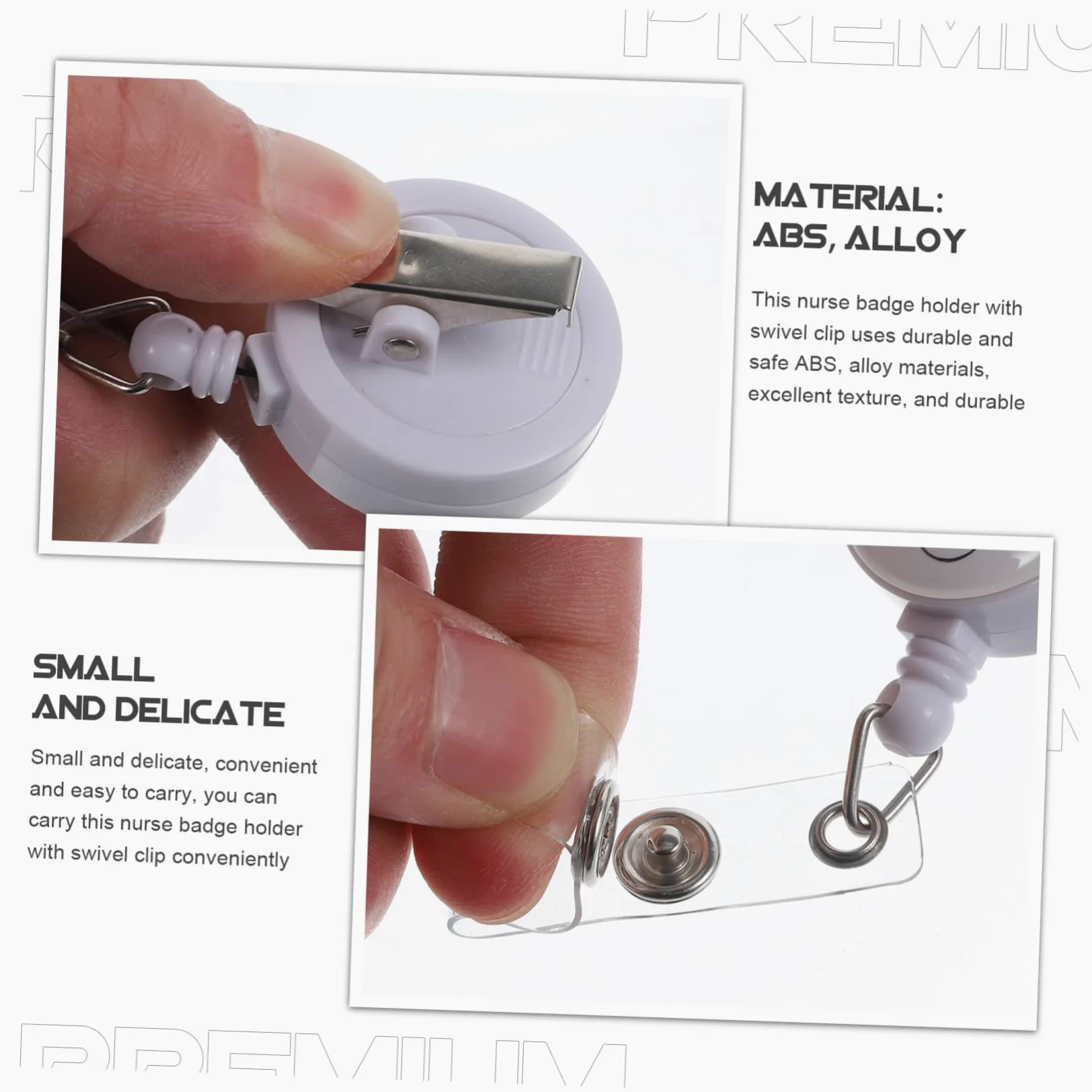 LALAFINA 20pezzi Portabadge Retrattile Per Con Clip Girevole Da Pratico e Leggero Design Elegante Per Id e Badge Ospedale Scuola e Lavoro
