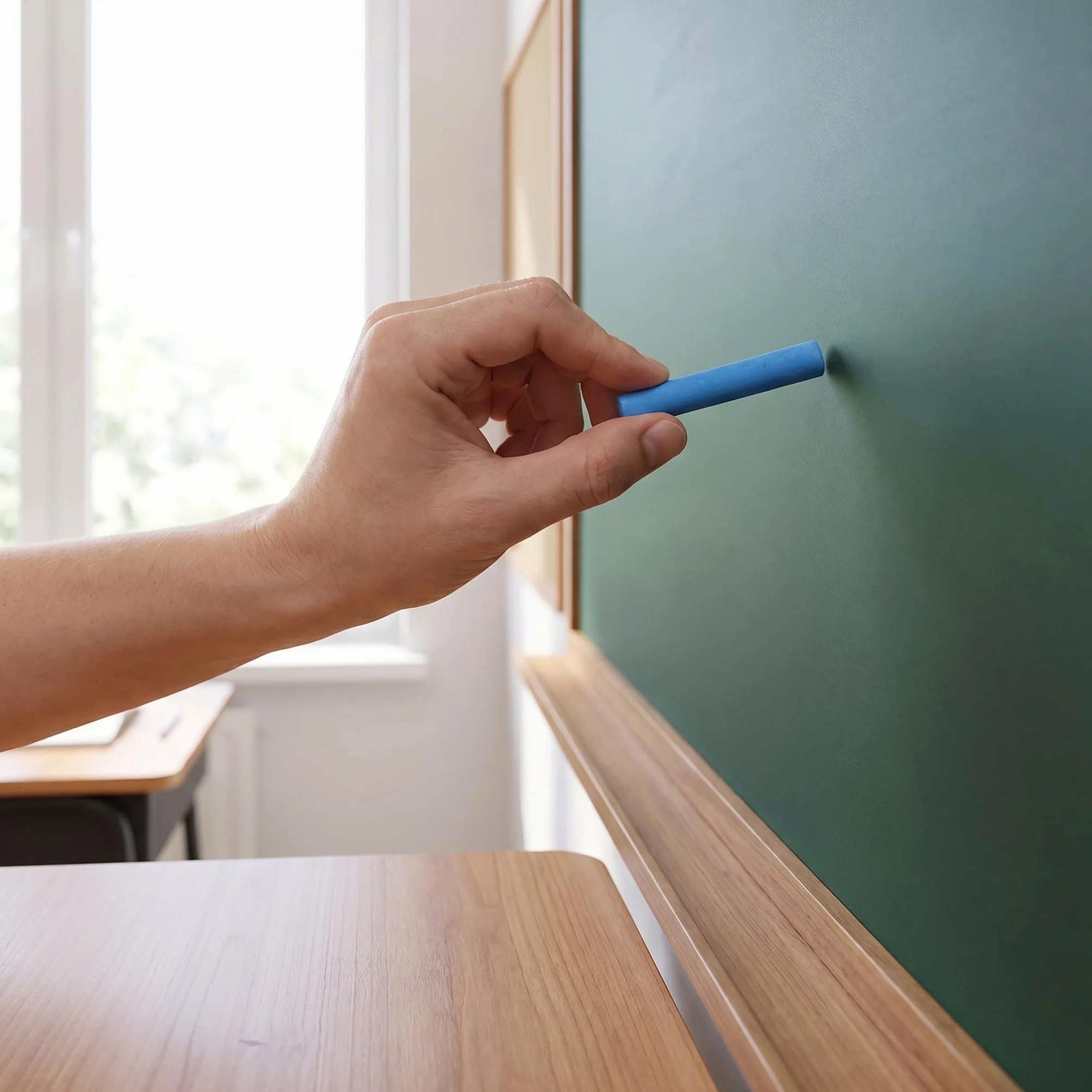 OUNONA 8 scatole di gessetti per lavagna a bassa emissione di polvere - Gessetti colorati sfusi per scrivere sulla lavagna, insegnanti, materiale scolastico - Scrittura e sicura da usare, blu,