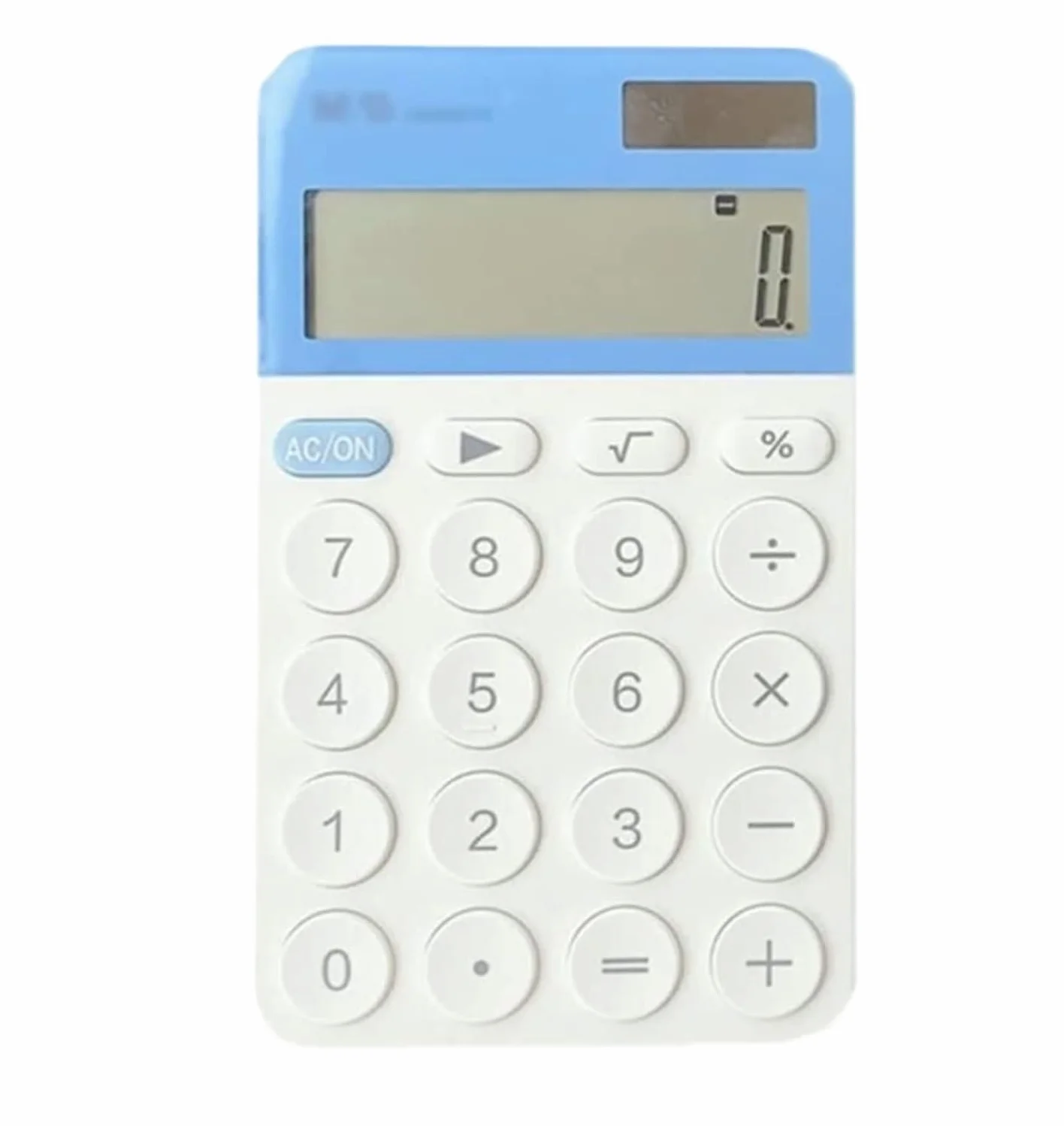 Calcolatrice per Ufficio Calcolatrice da Tavolo Calcolatrice con Pulsanti Grandi Calcolatrice Portatile A Doppia Alimentazione Solare 12 Cifre Scuola(Blue)