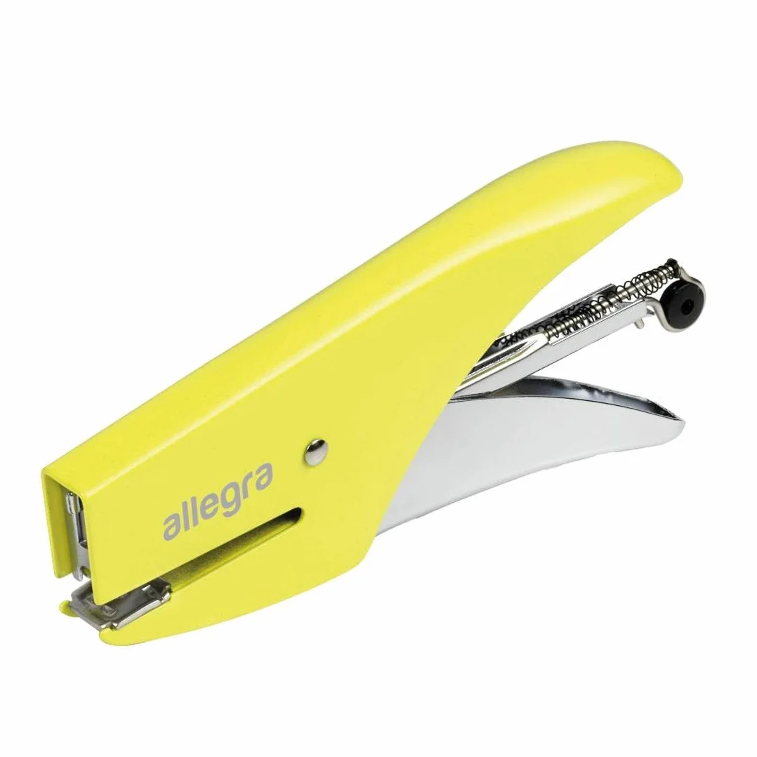 Allegra fluo cucitrice 15 fogli acciaio cromato giallo